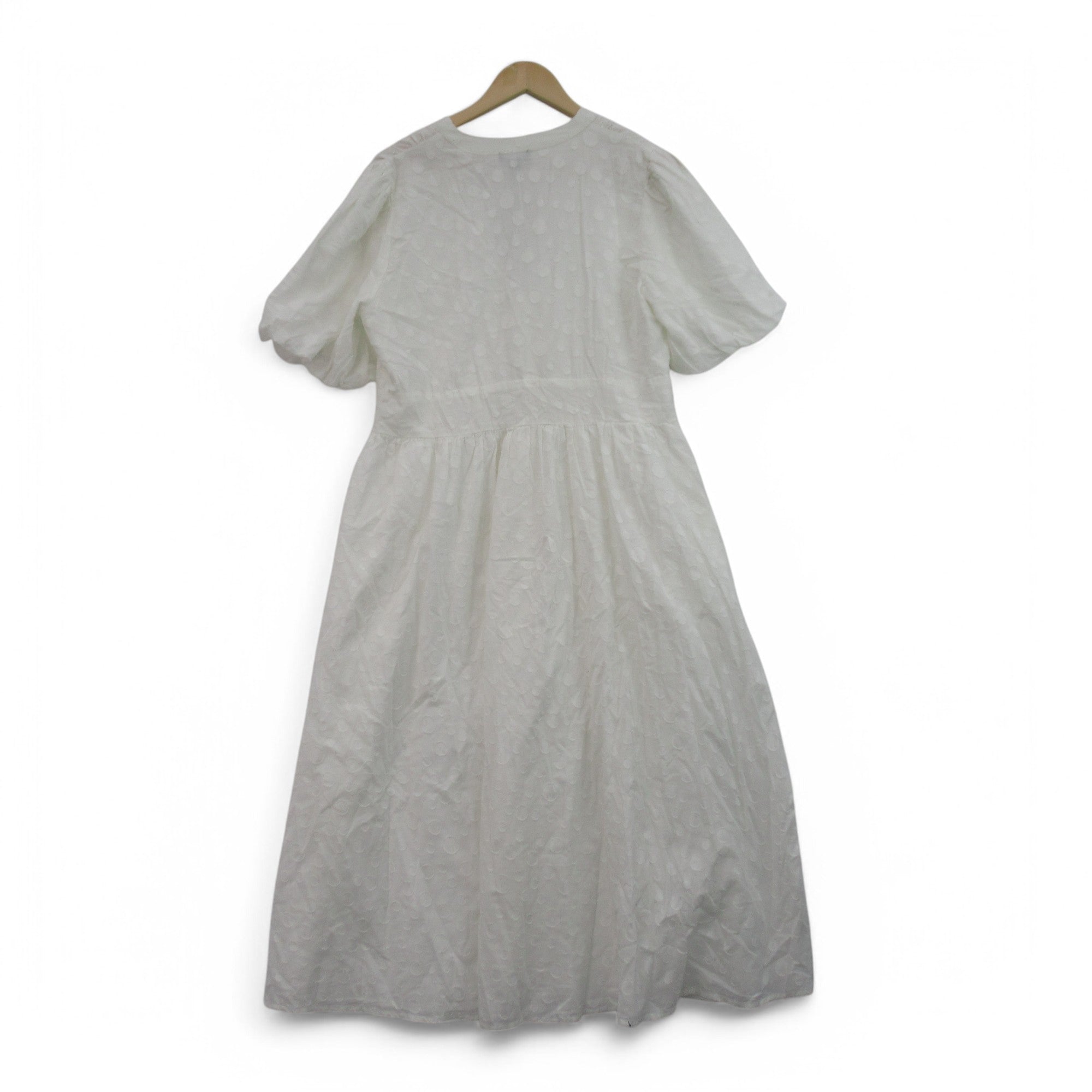 back image for Nobodys Child Midi Dress UK 16 White Womenswear | Preloved