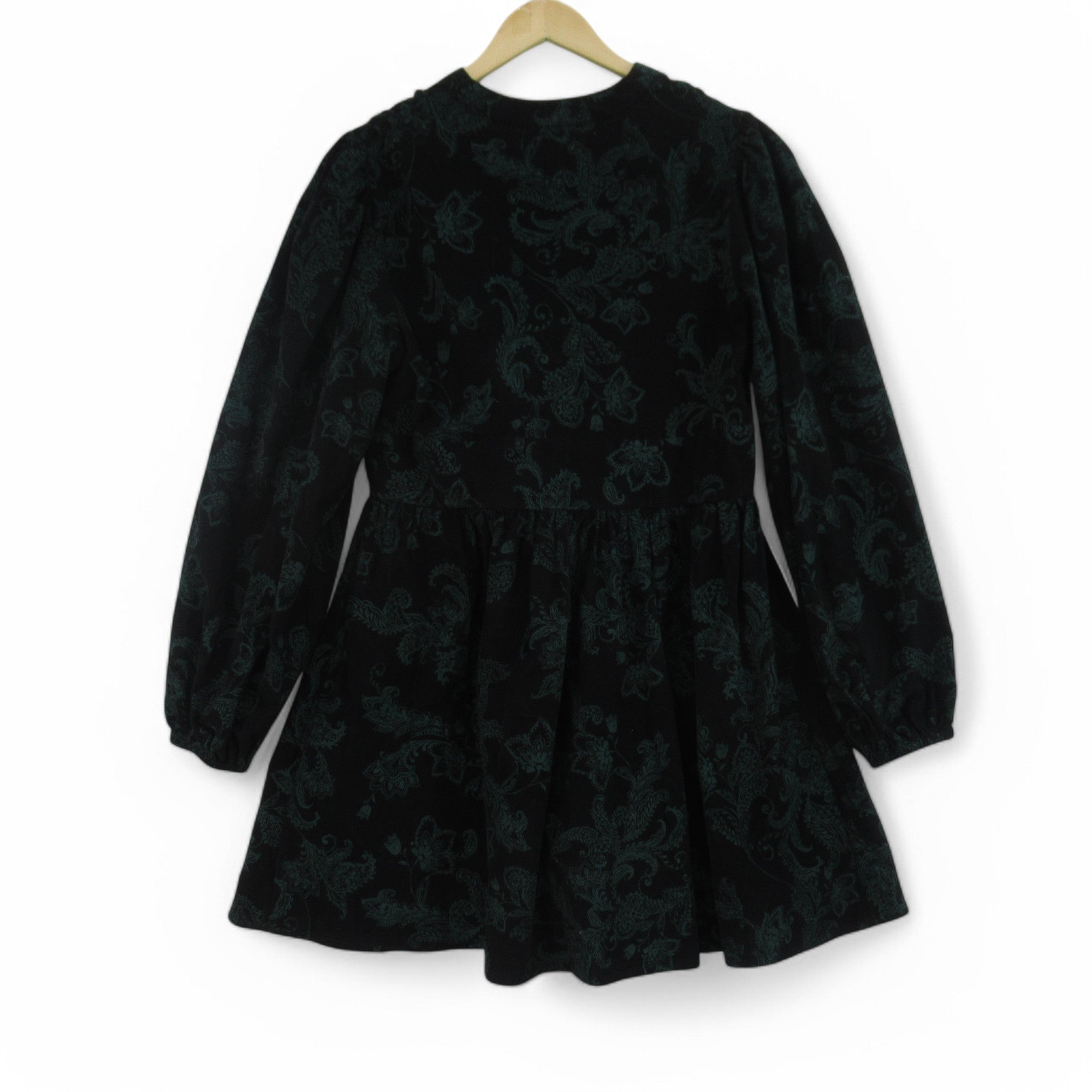 Nobodys Child Mini Dress UK 14 Black Green Womenswear| Preloved