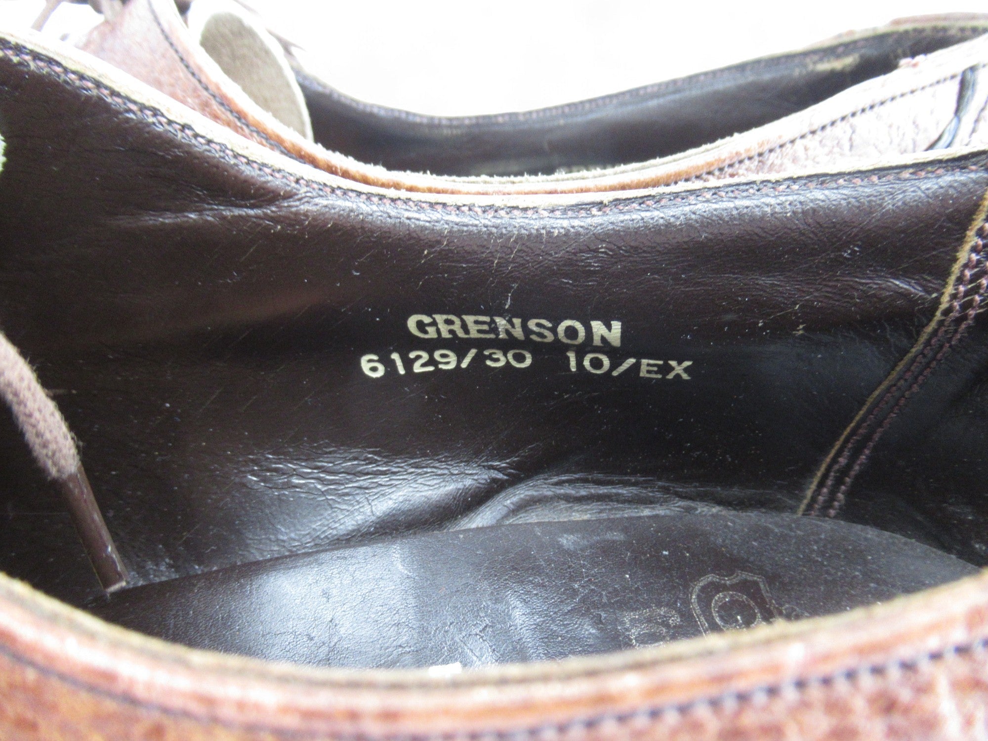 Size image for Grenson Vintage Leather Shoes UK 10 Brown Menswear | Preloved