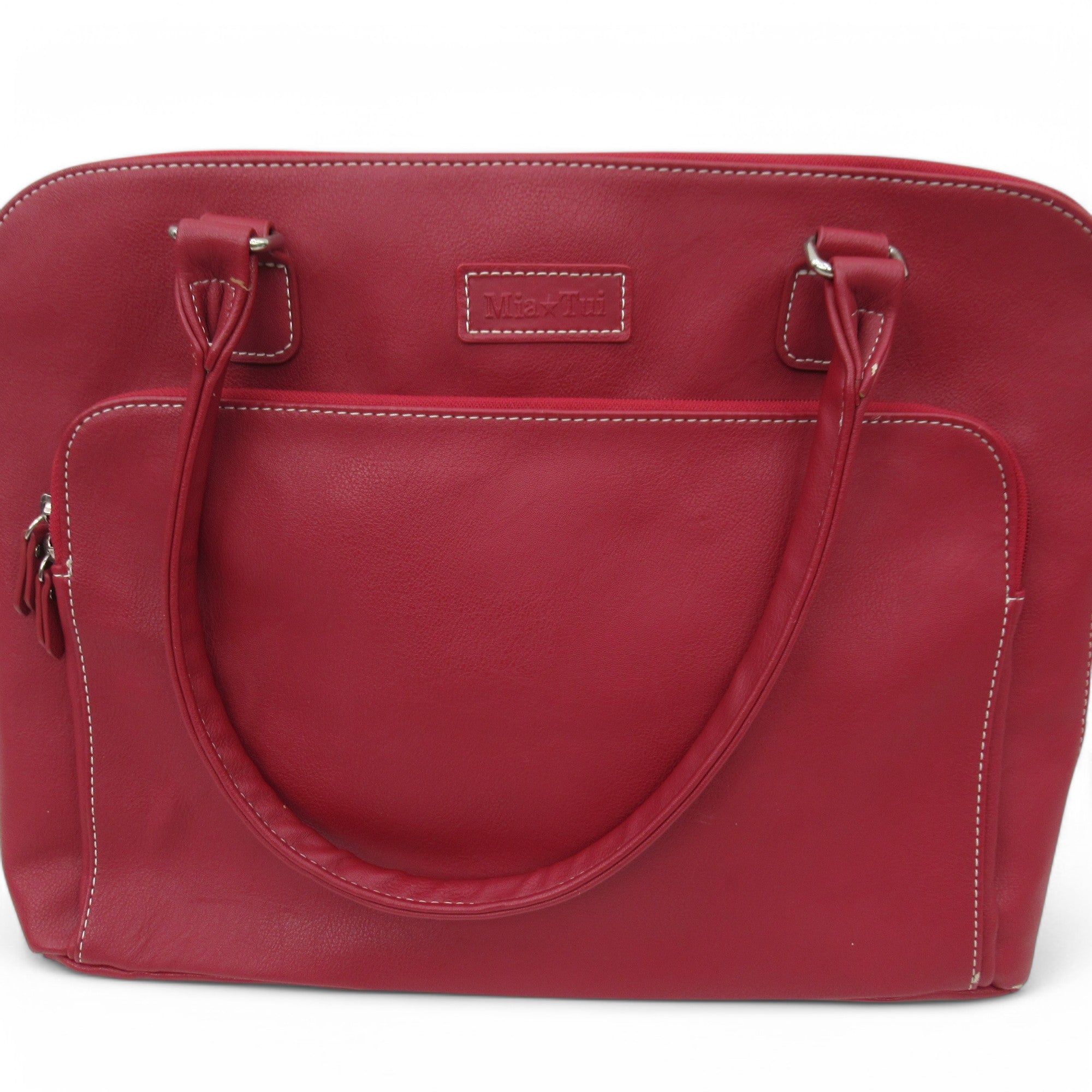 front image for Mai Tui Shoulder Bag Red Large PU Womenswear | Preloved