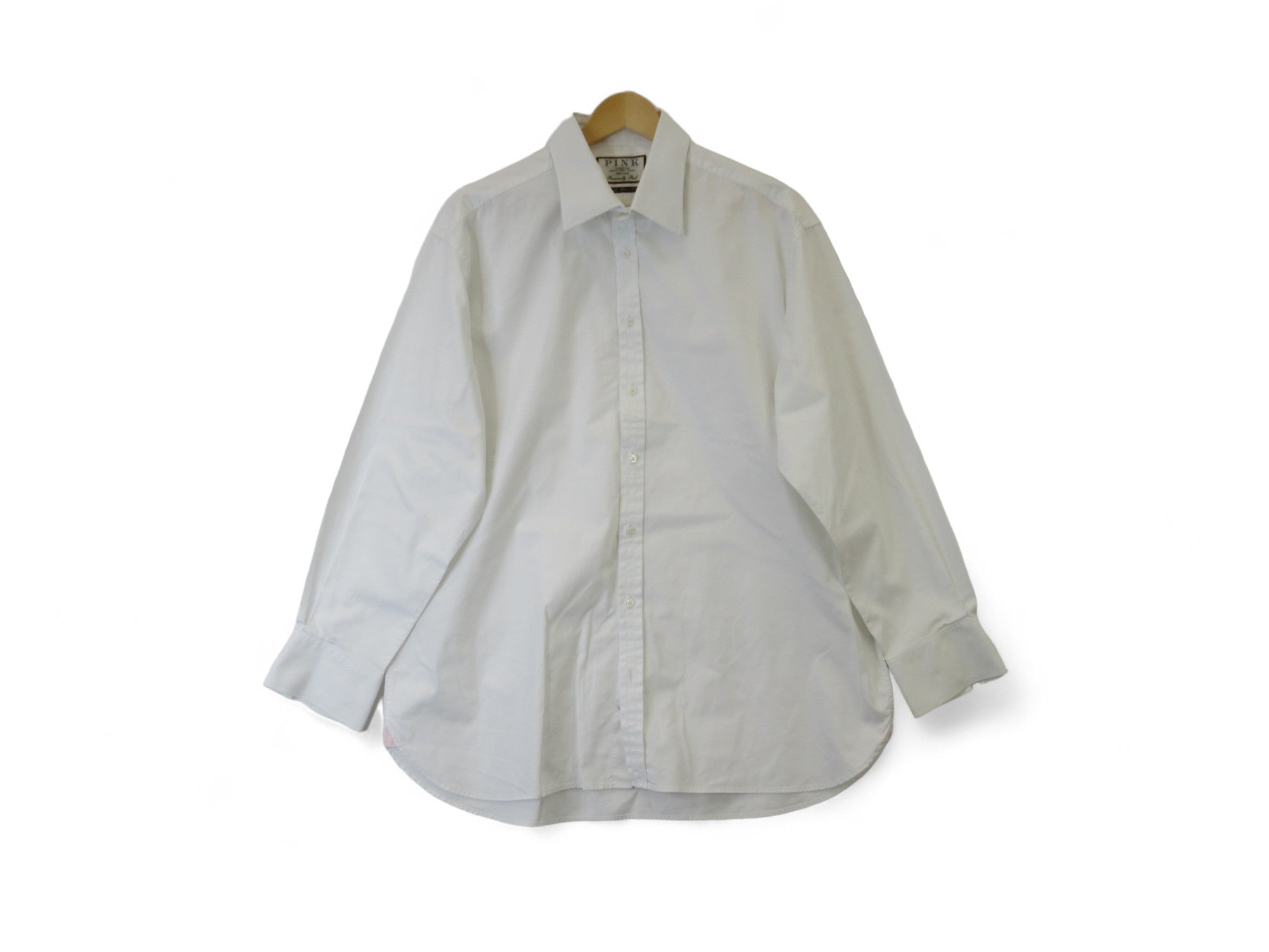 Front image for Thomas Pink 17" White Cotton Shirt Menswear | Preloved