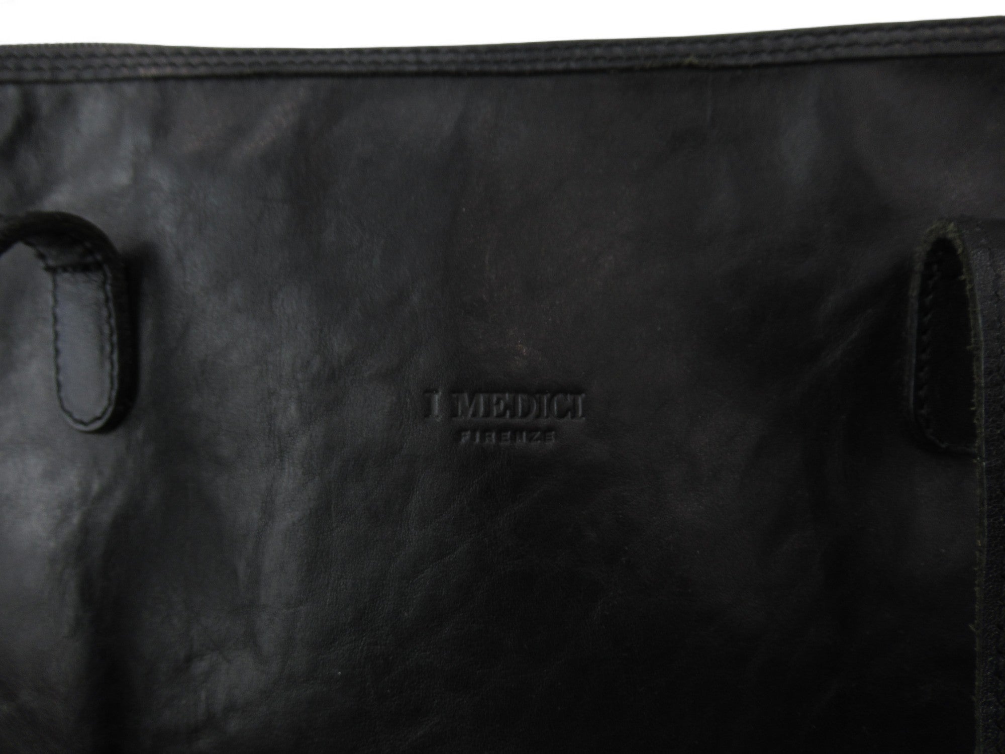 Brand image for I Medici Firenze Black Satchel Zip Around Bag Womenswear | Preloved