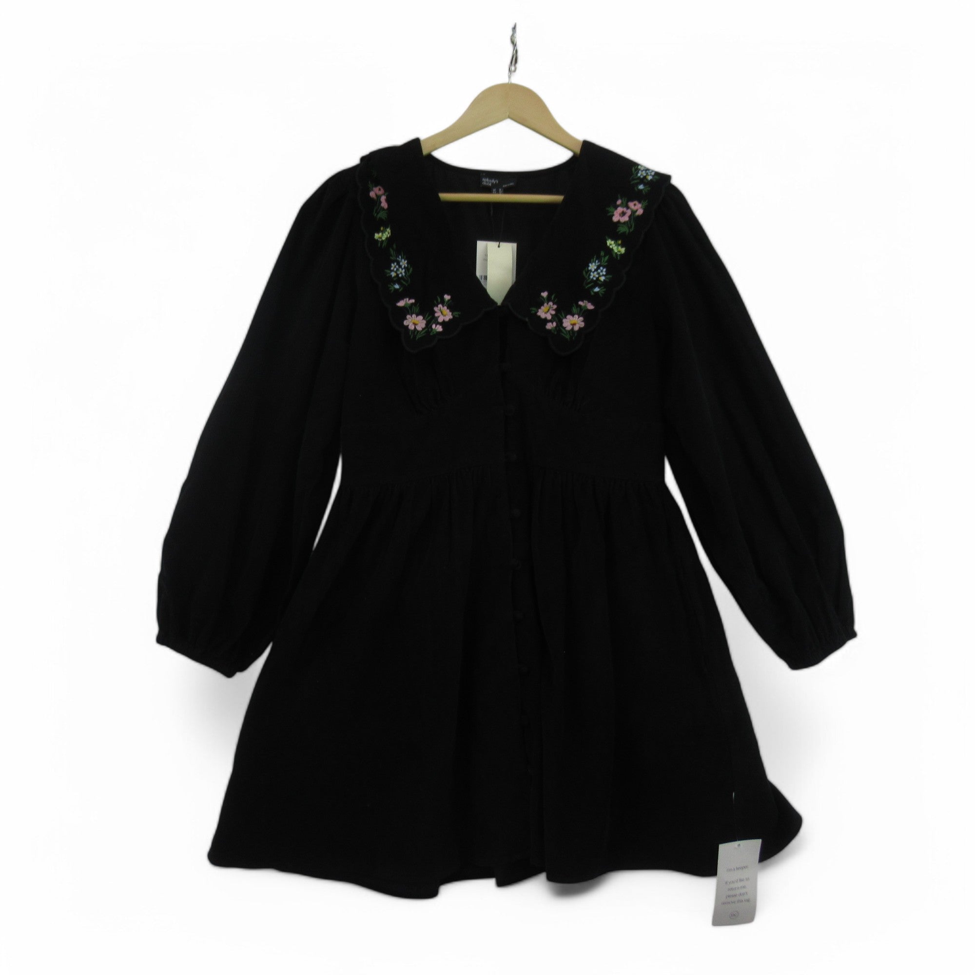 front image for Nobodys Child Cord Dress UK 14 Black Womenswear | |Preloved