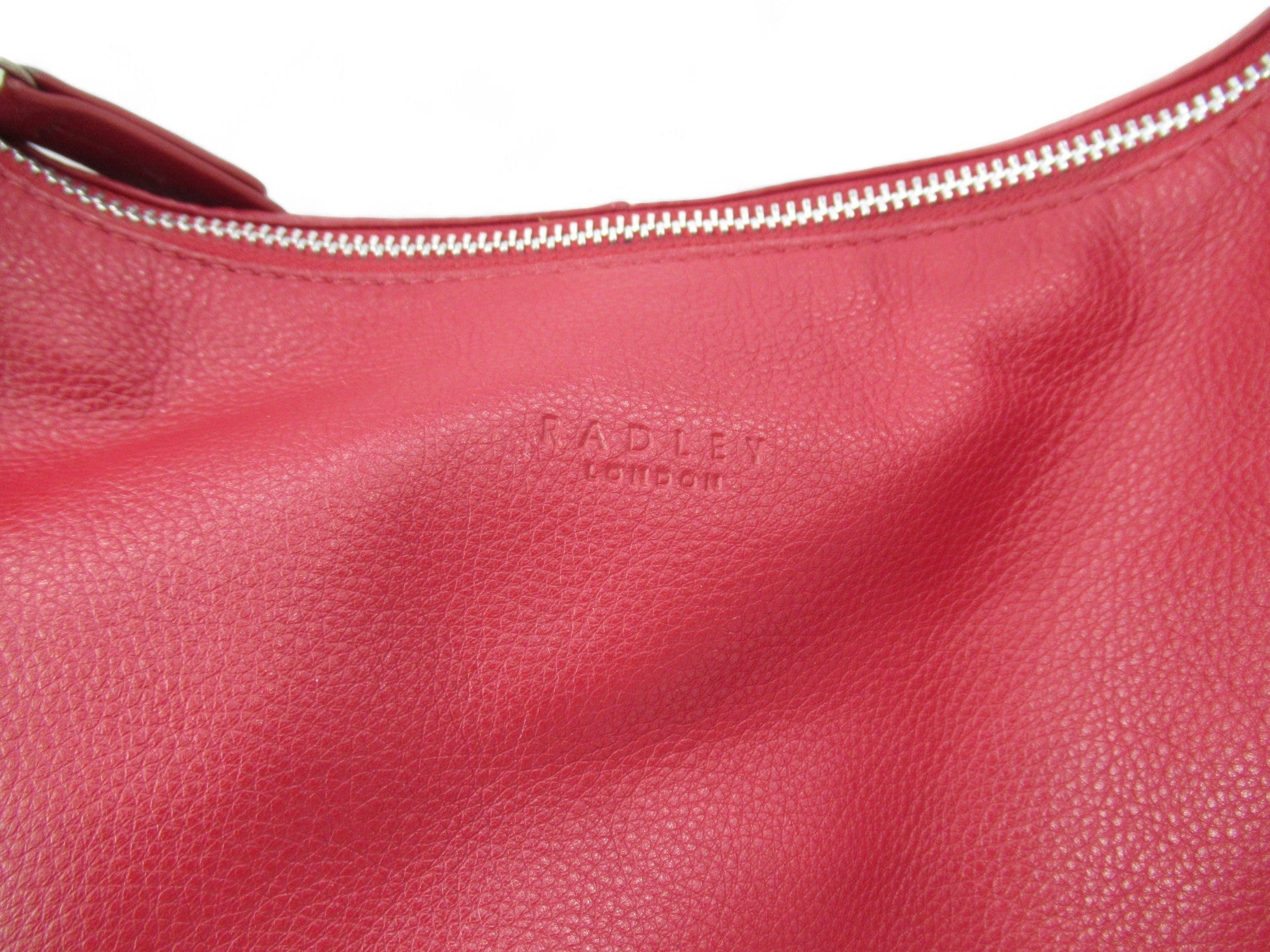 Logo image for Radley London Red Shoulder Handbag Leather Womenswear | Preloved 