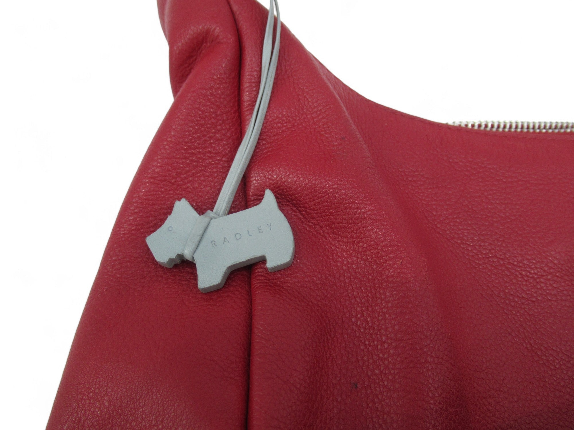 Dog image for Radley London Red Shoulder Handbag Leather Womenswear | Preloved 