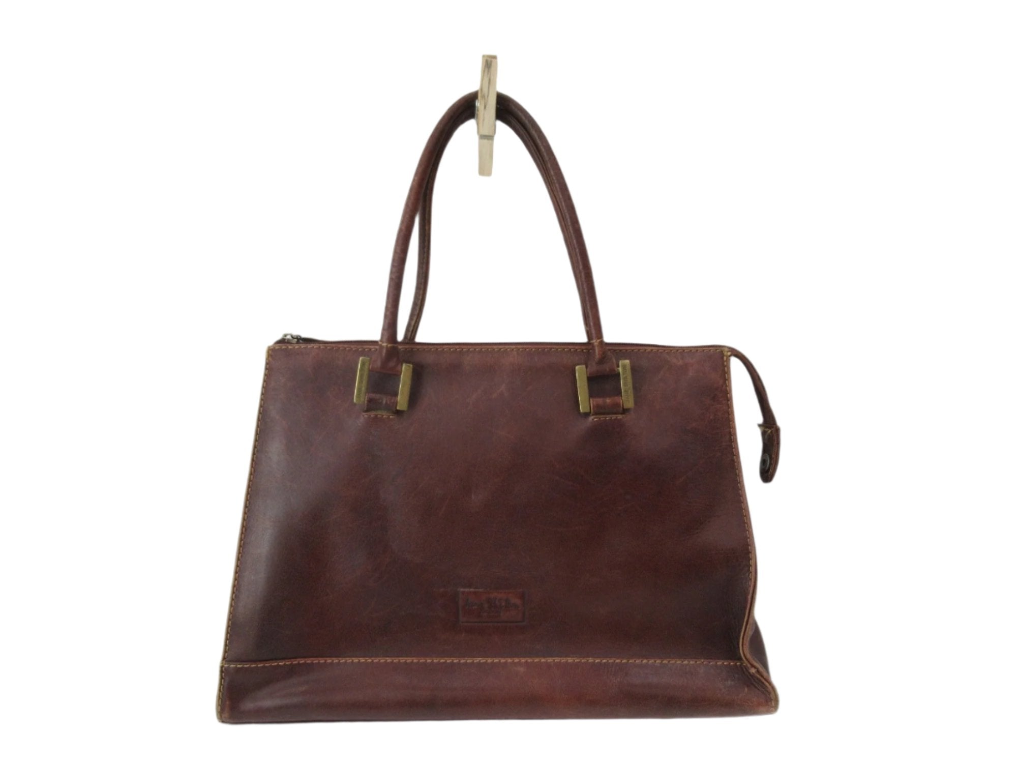 Front image for Jane Shilton Vintage Brown Handbag Leather Womenswear | Preloved