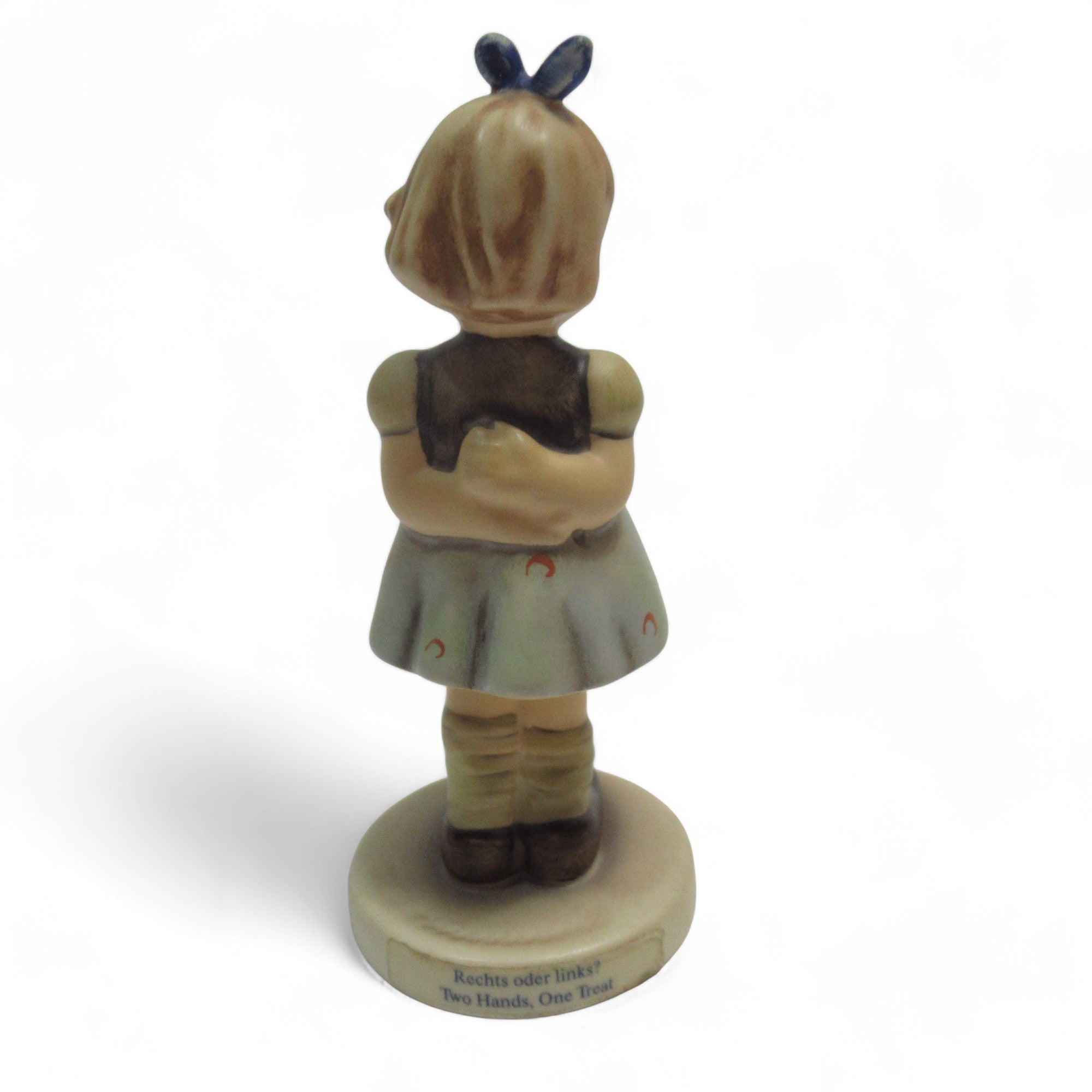 Rear image of Hummel Goebel Two Hands One Treat Figure Porcelain Boxed