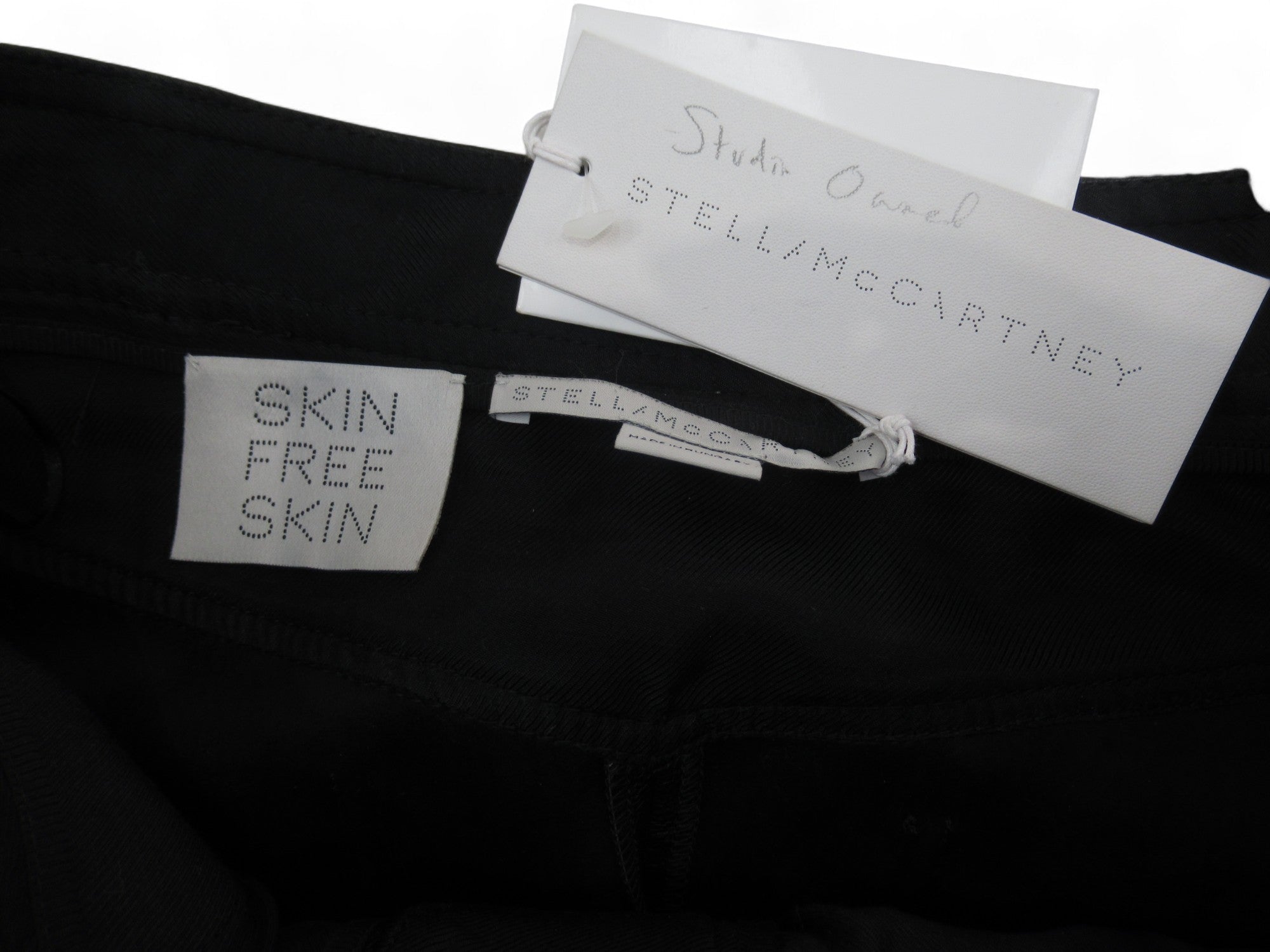 Brand label image for Stella McCartney Small Black Faux Leather Trousers Womenswear | Preloved