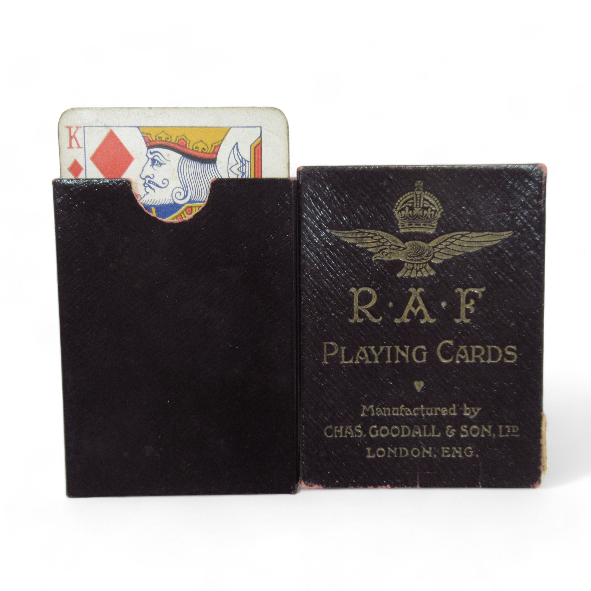 Front complete image of R.A.F Playing Cards by Chas Goodall & Son Ltd. Collectable