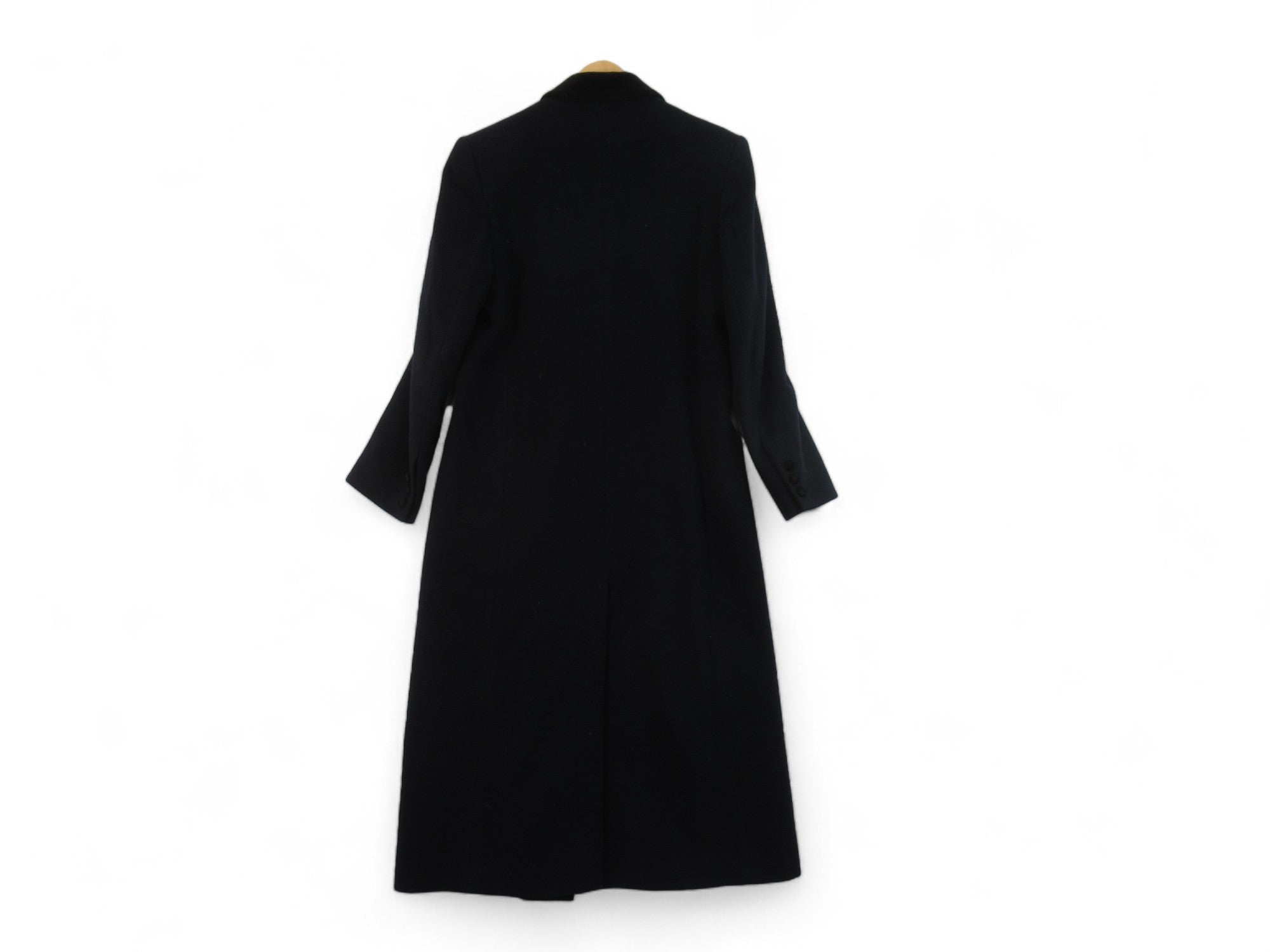 Back image for Harrods UK 12 Navy Wool Overcoat Womenswear | Preloved 