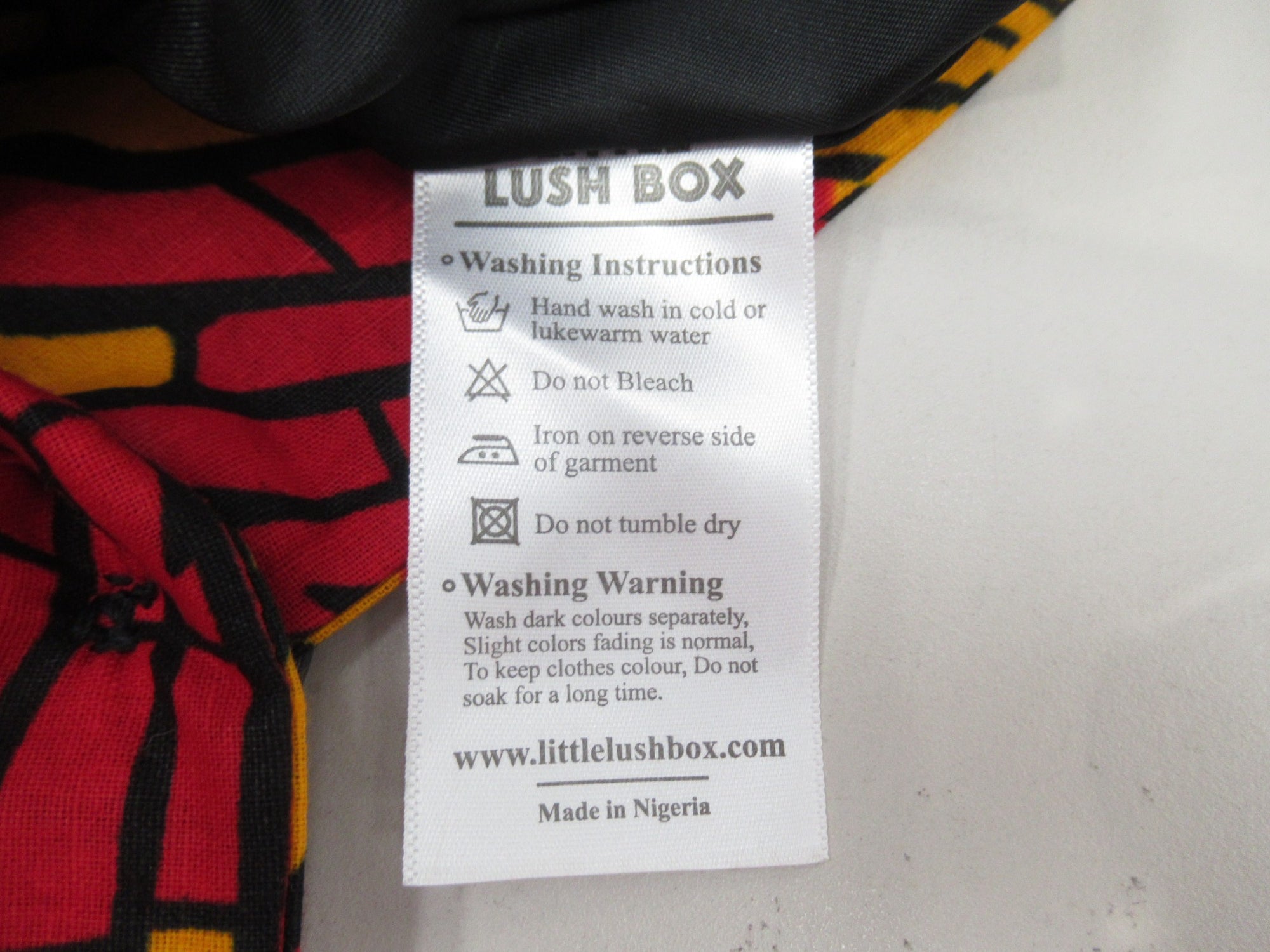 Care label image for Little Lush Box UK 18 Orange Red Suit Womenswear | Preloved