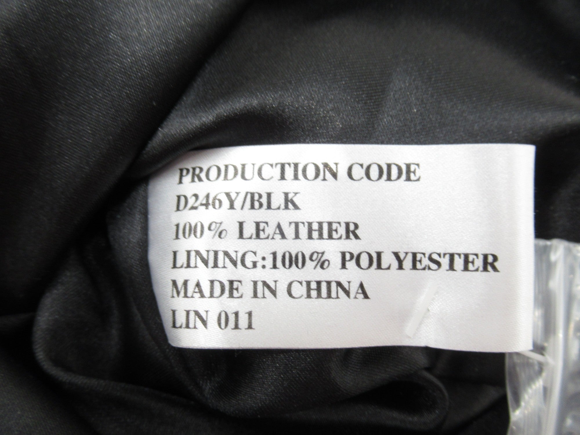 Care label image for Cotton Traders UK 18 Black Leather Jacket Womenswear | Preloved