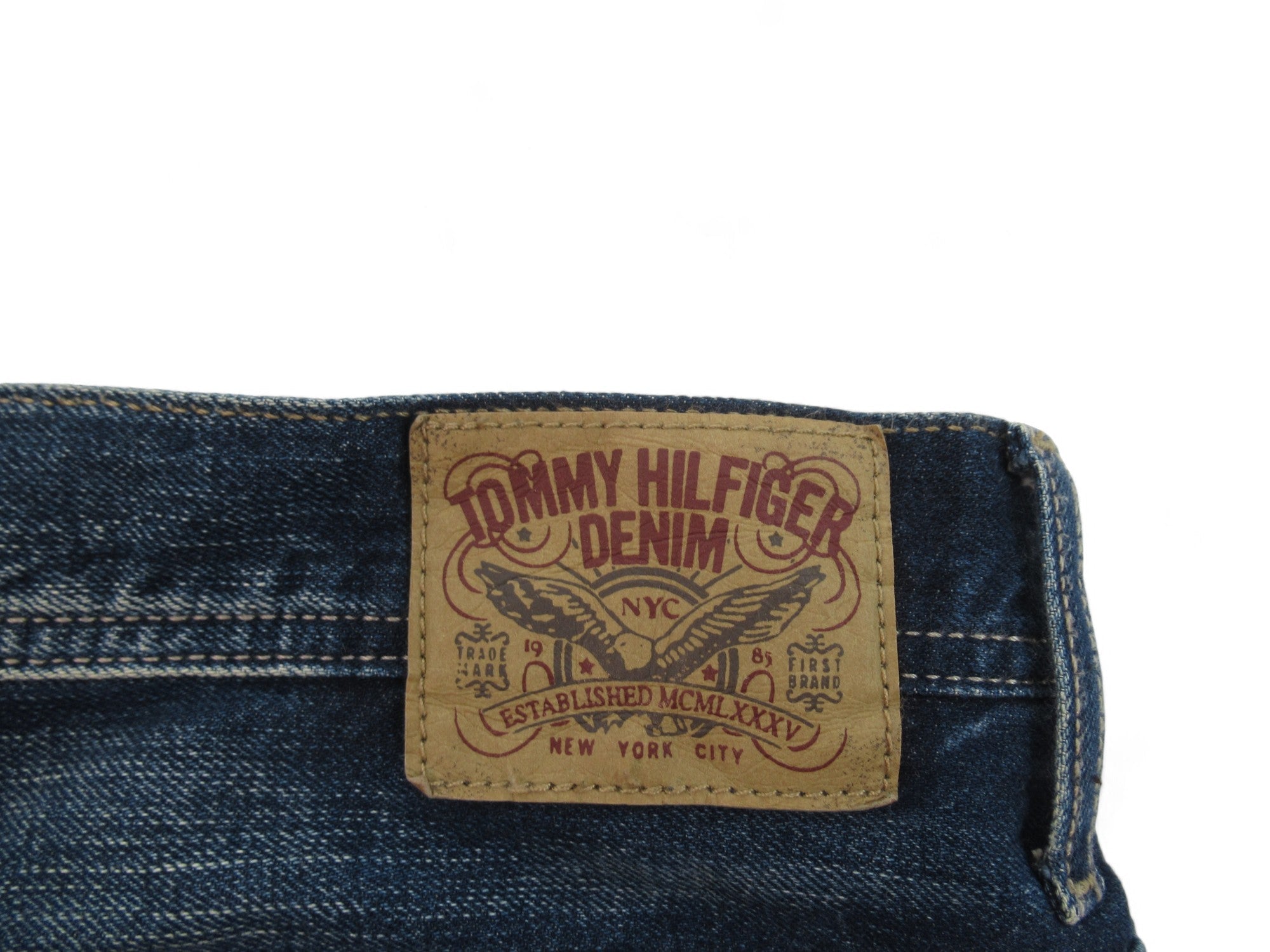 Brand label image for Tommy Hilfiger W38" L30" Blue Denim Jeans Menswear | Preloved