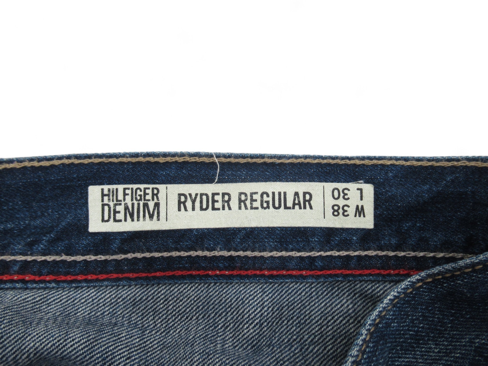 Size label image for Tommy Hilfiger W38" L30" Blue Denim Jeans Menswear | Preloved