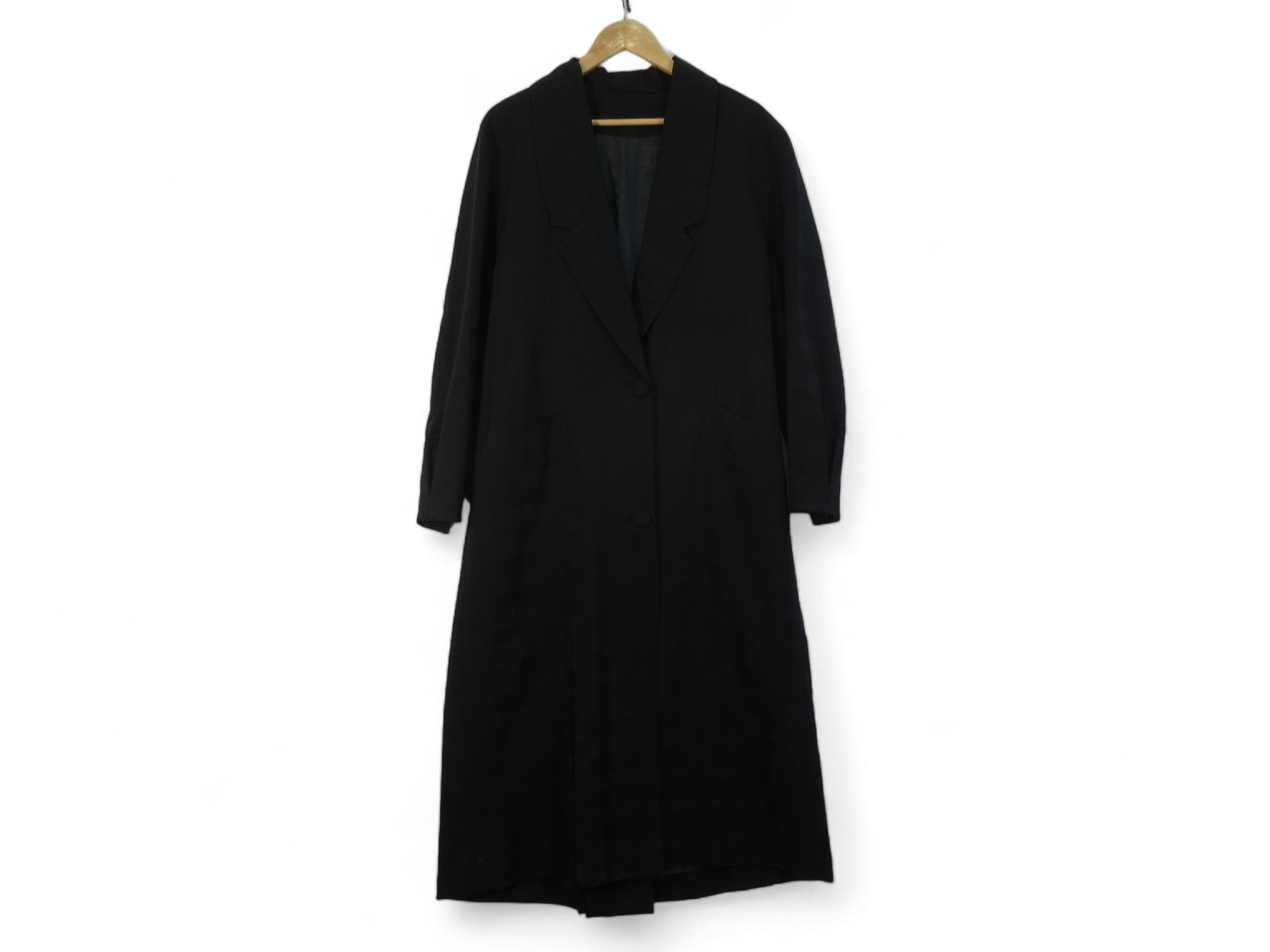 Front image for Micheal Ambers UK 16 Navy Wool Overcoat Womenswear | Preloved