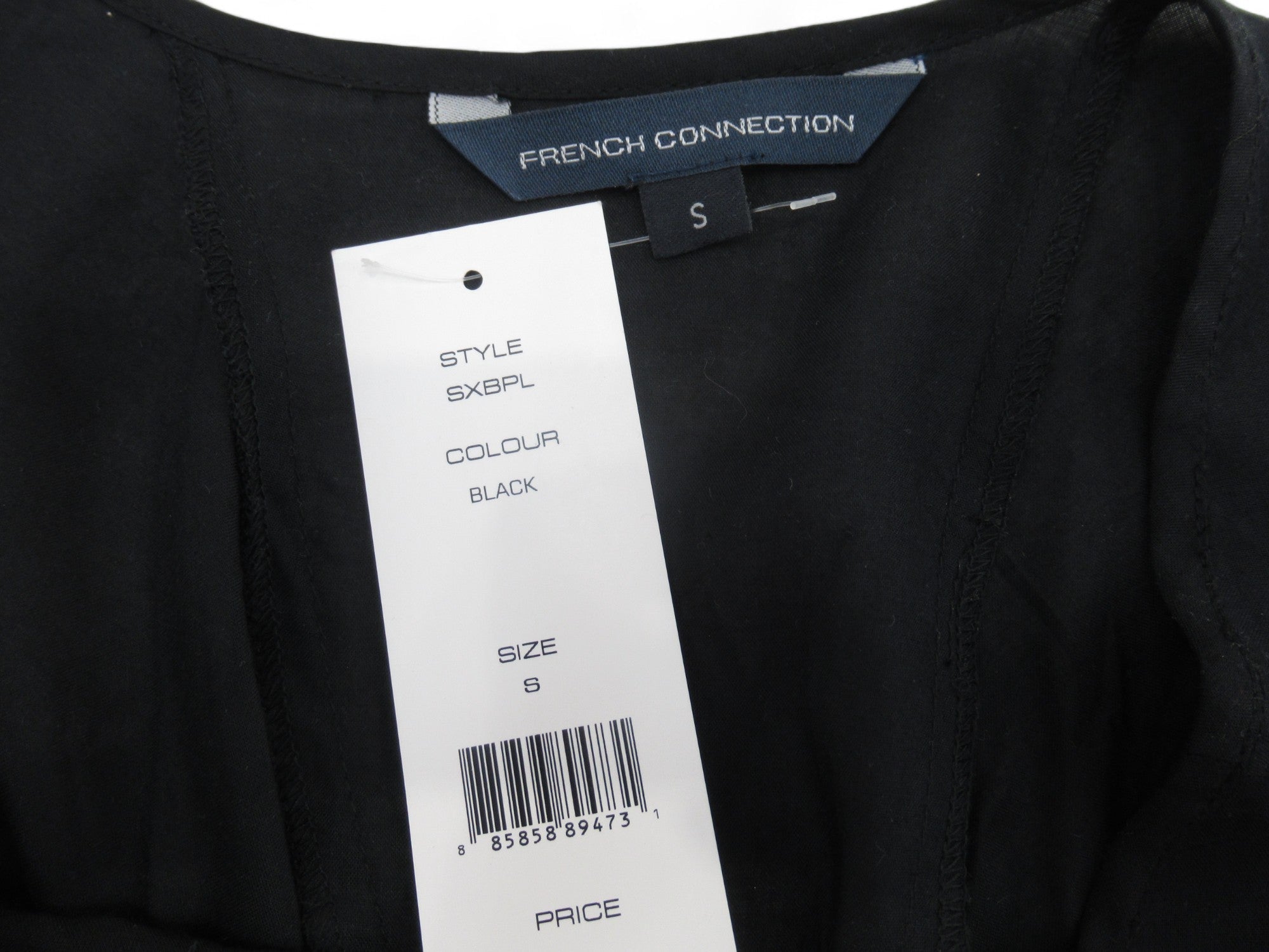 Brand label image for French Connection Small Black Frill Dress Womenswear | Preloved 