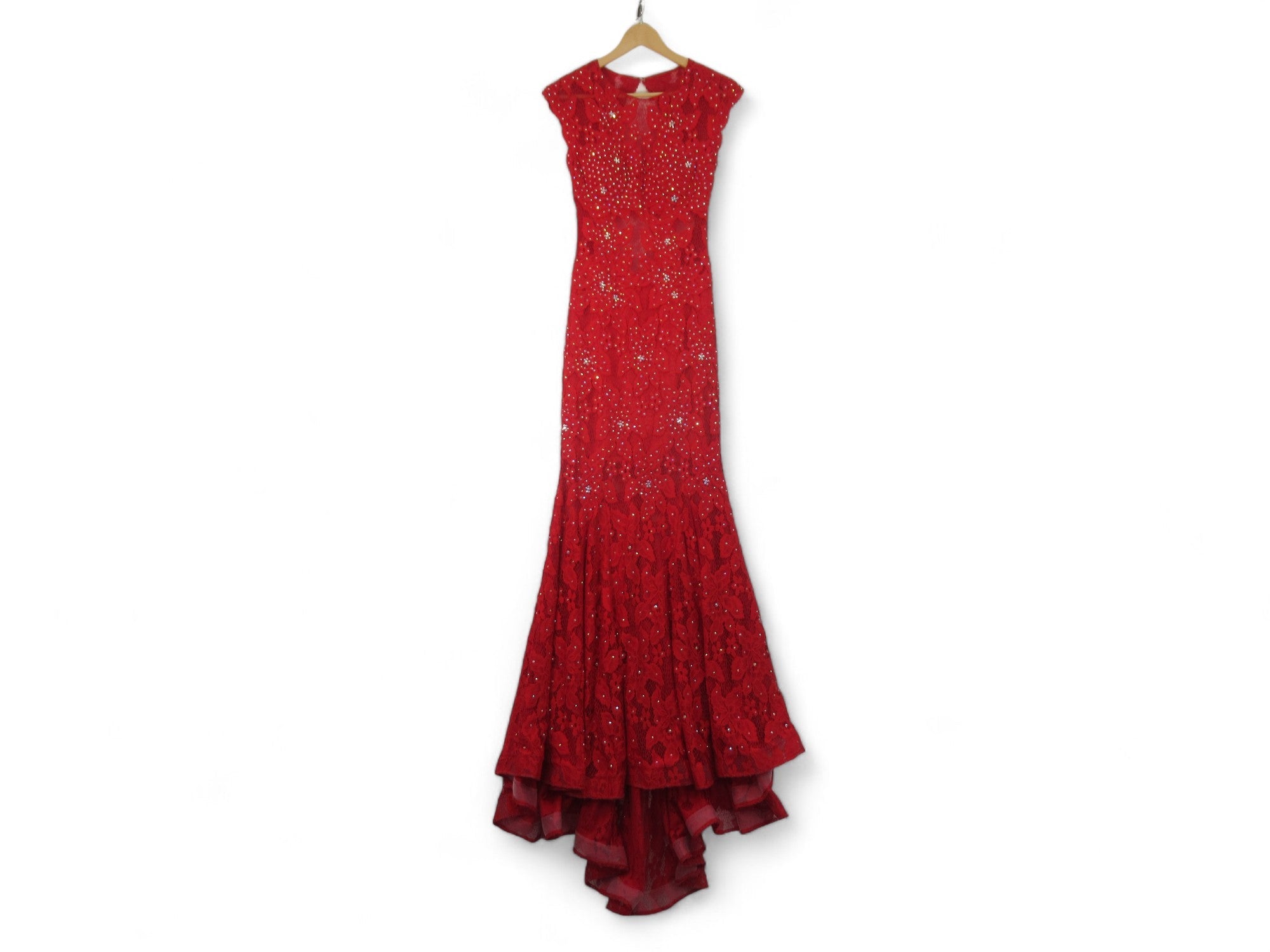 Front image for Jovani Small Red Prom Gown Dress Womenswear | Preloved 