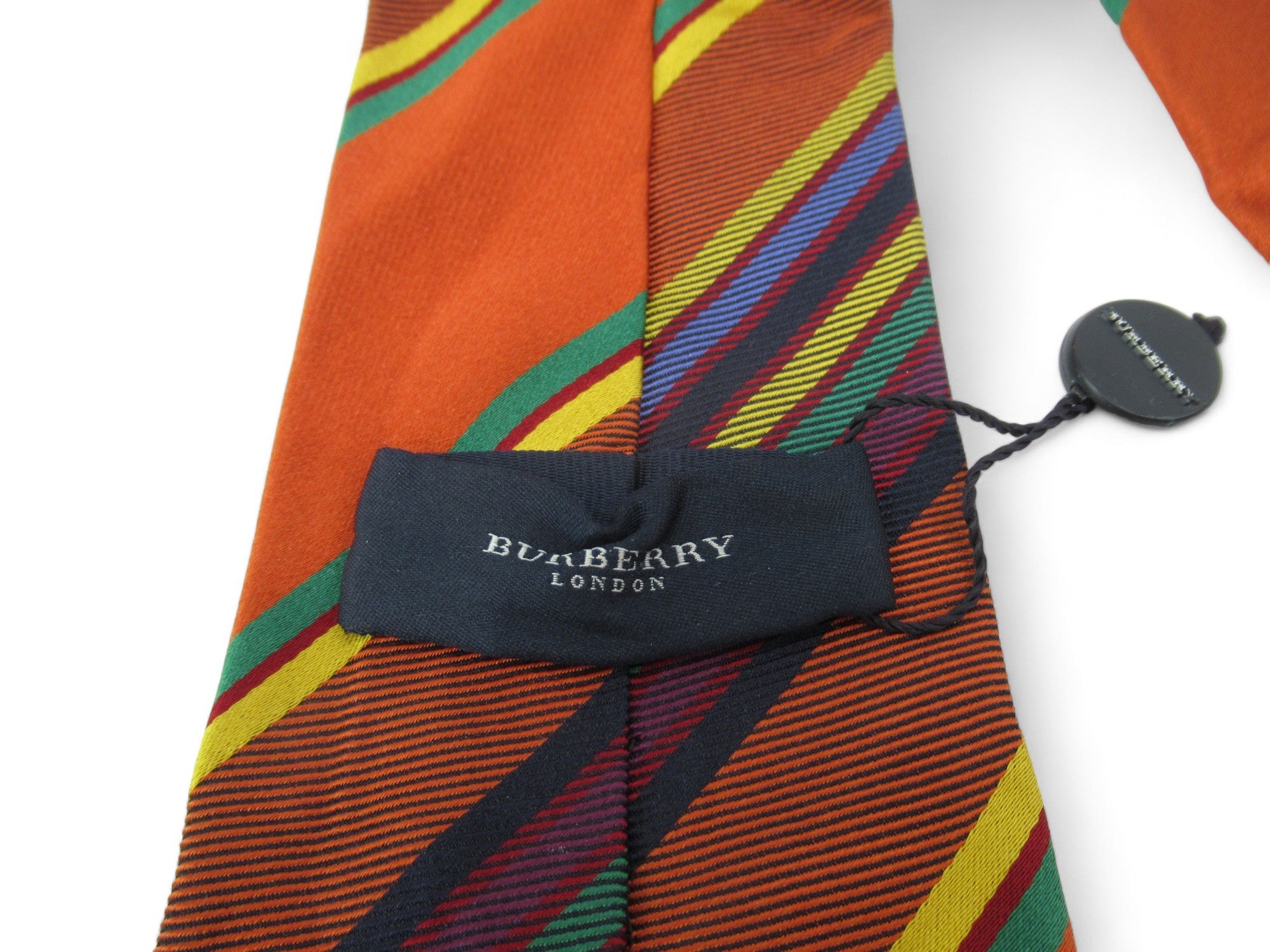 Label image for Burberry London Silk Tie Vintage Multicoloured Menswear | Preloved