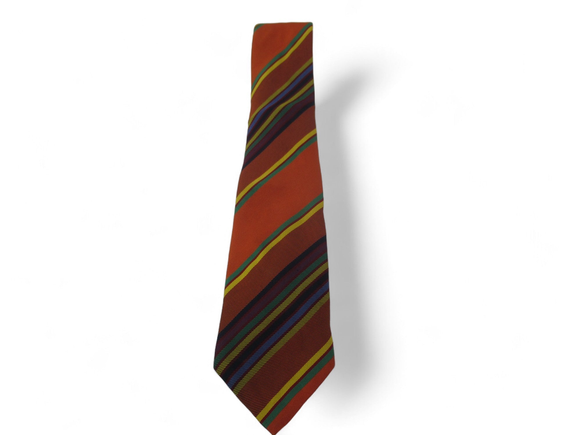 Front image for Burberry London Silk Tie Vintage Multicoloured Menswear | Preloved