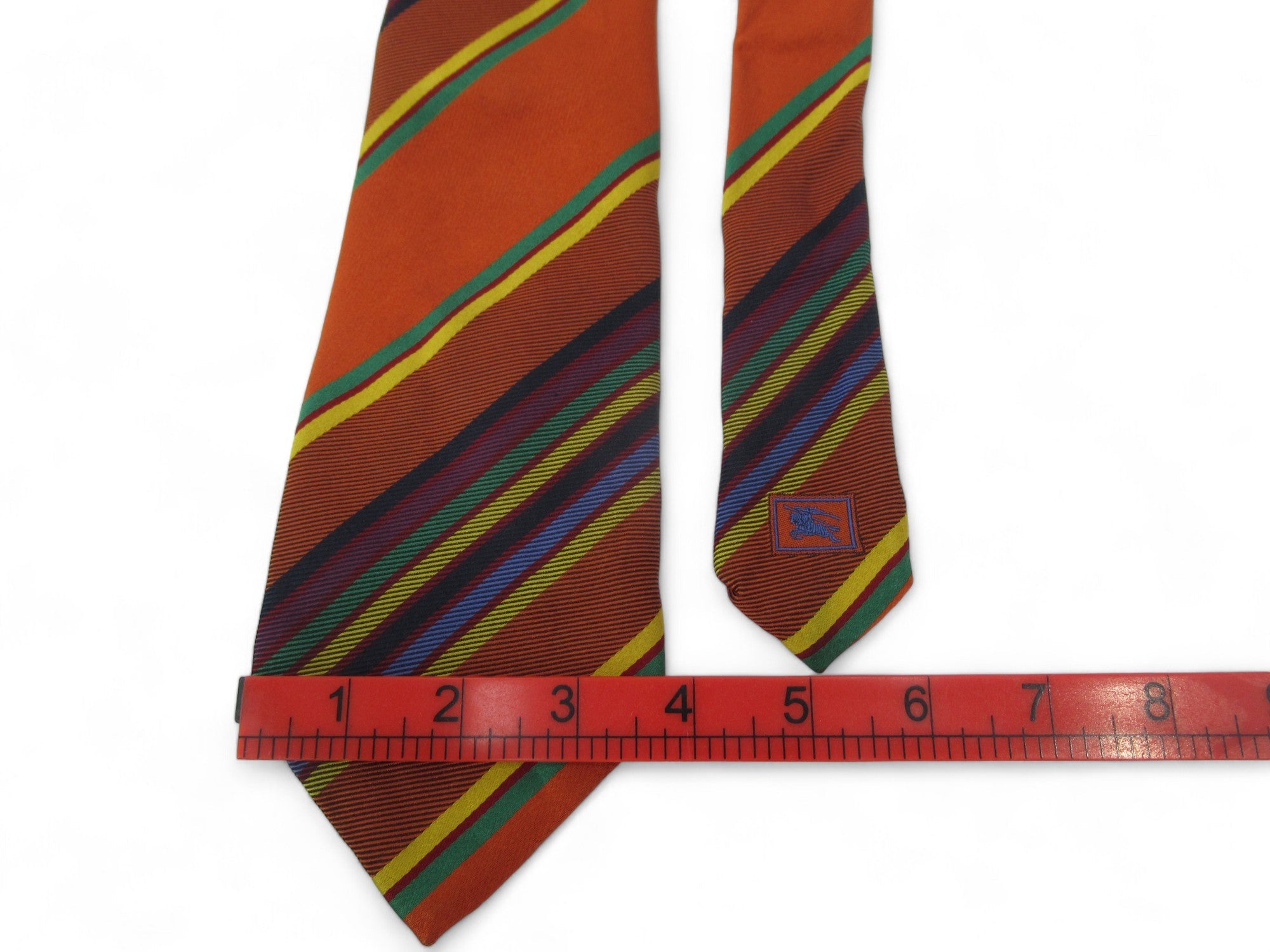 Burberry London Silk Tie Vintage Multicoloured Menswear | Preloved