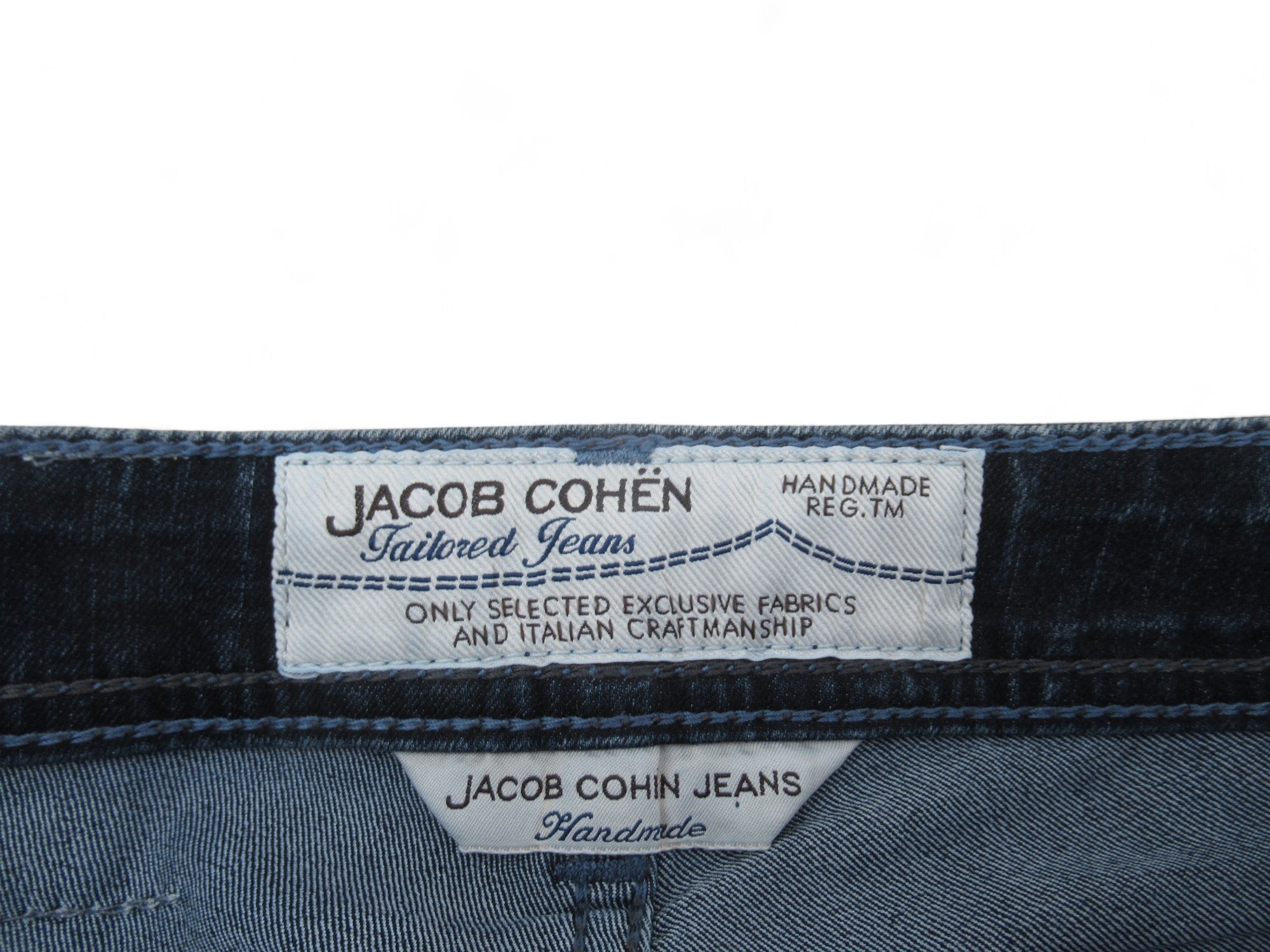 Brand label image for Jacob Cohen Tailored 32 Blue Denim Jeans Menswear | Preloved