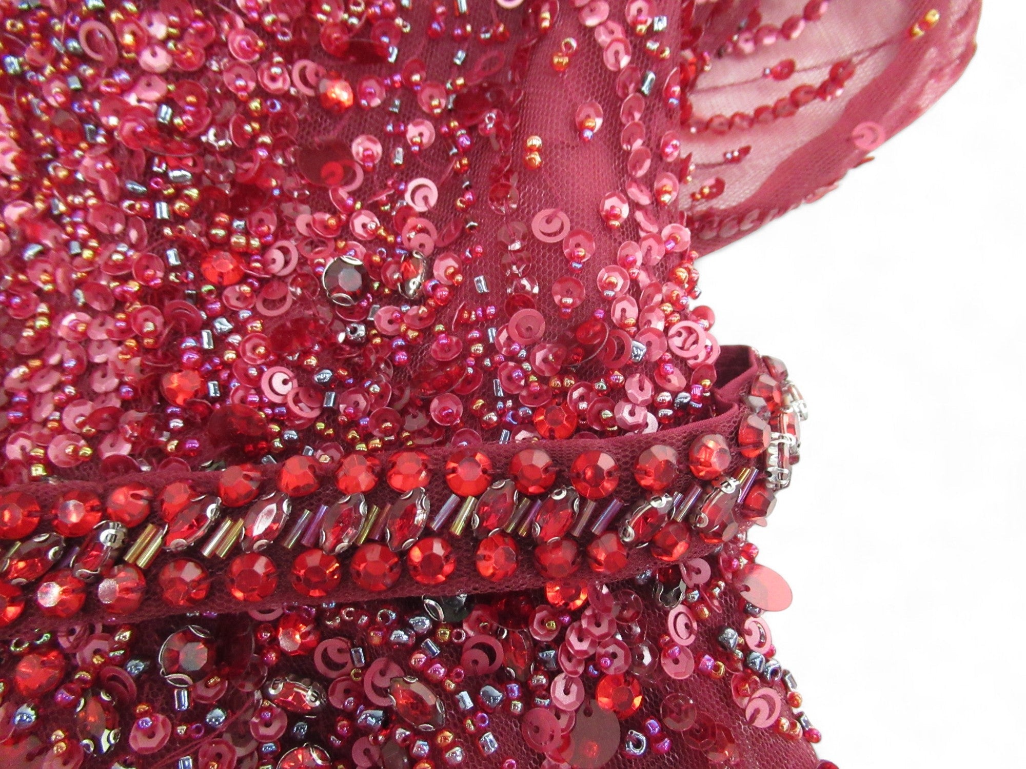 Beading image for Jovani Small Red Ball Gown Prom Dress Womenswear | Preloved