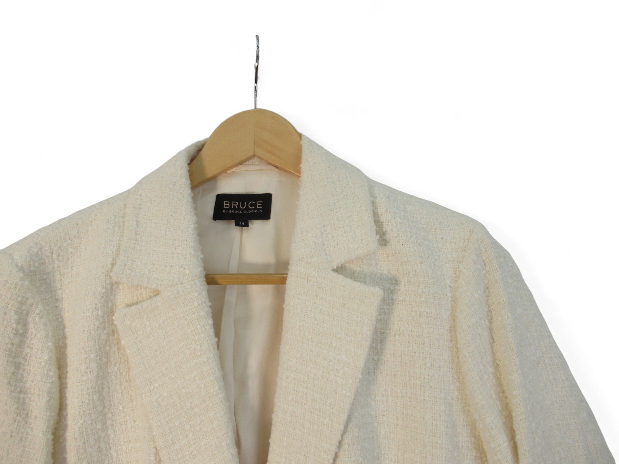 Close up image for Bruce Oldfield UK 14 Ivory Blazer Jacket Womenswear | Preloved