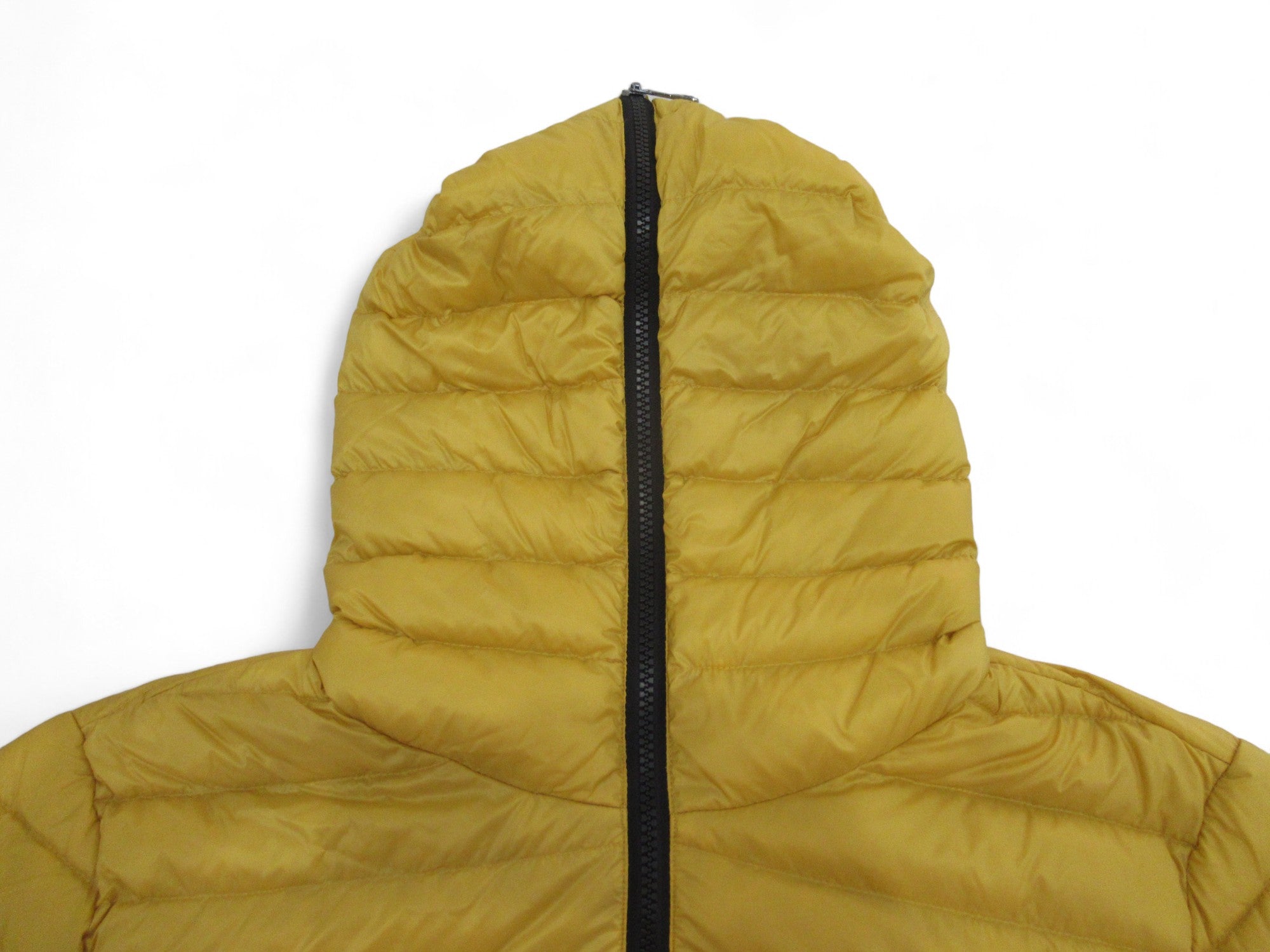 Hood image for Reset Going Places UK 16 Yellow Padded Coat Womenswear | Preloved