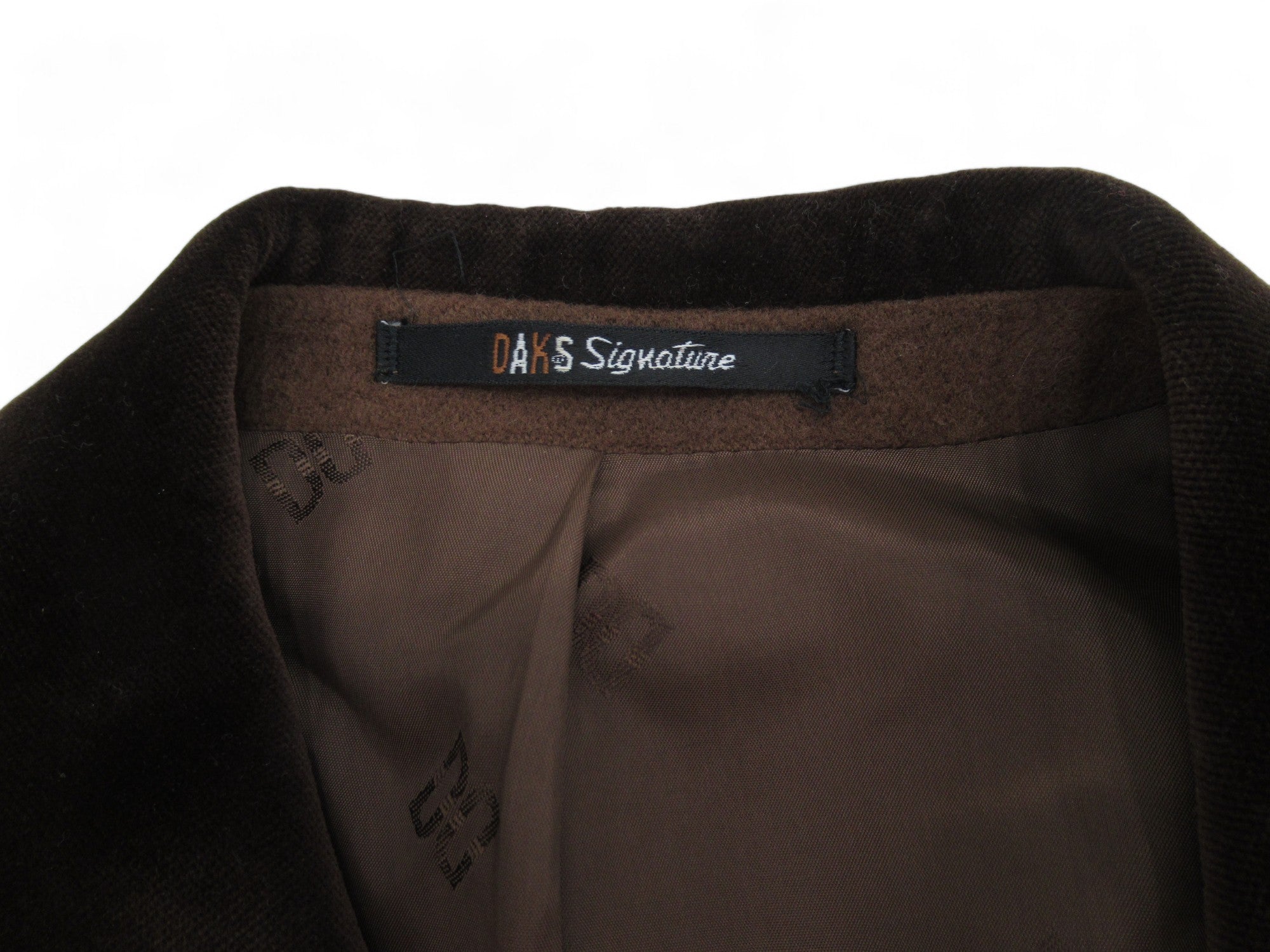 Label image for Daks Signature UK 10 Brown Blazer Wool Cashmere Womenswear | Preloved 