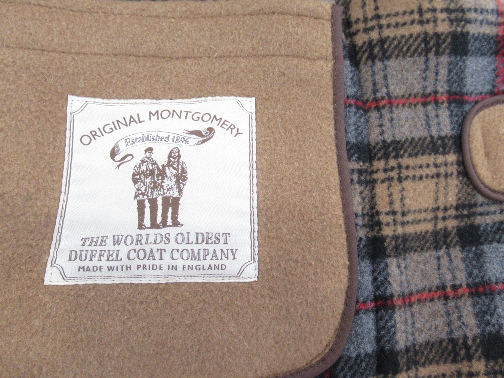 Brand label image for Original Montgomery 44 Camel Duffle Coat Menswear | Preloved