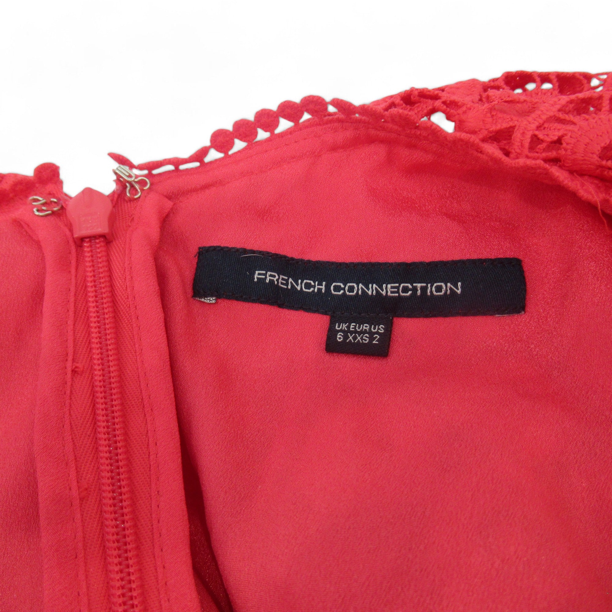 label image for French Connection UK 6 Coral Mini Dress Womenswear | Preloved 