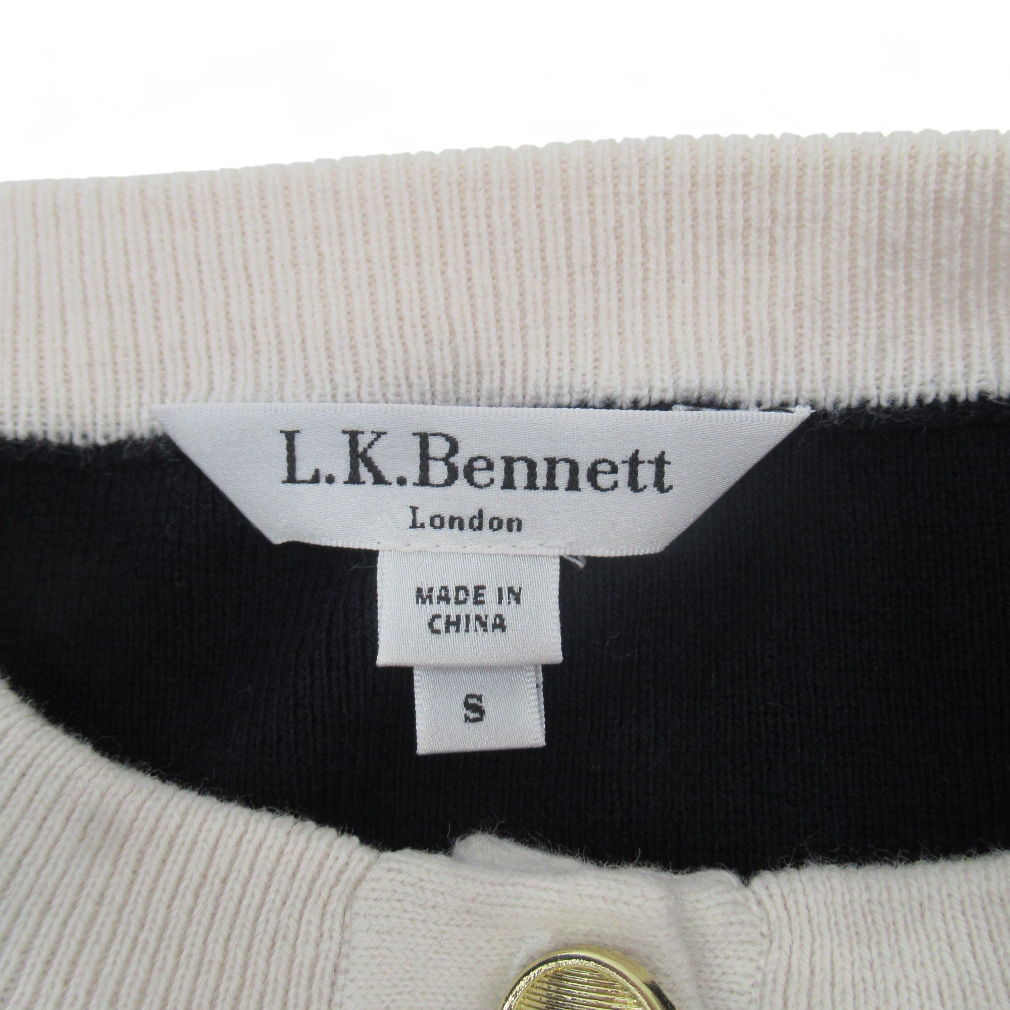 brand label image for L K Bennett Small Navy Cardigan Womenswear | Preloved 