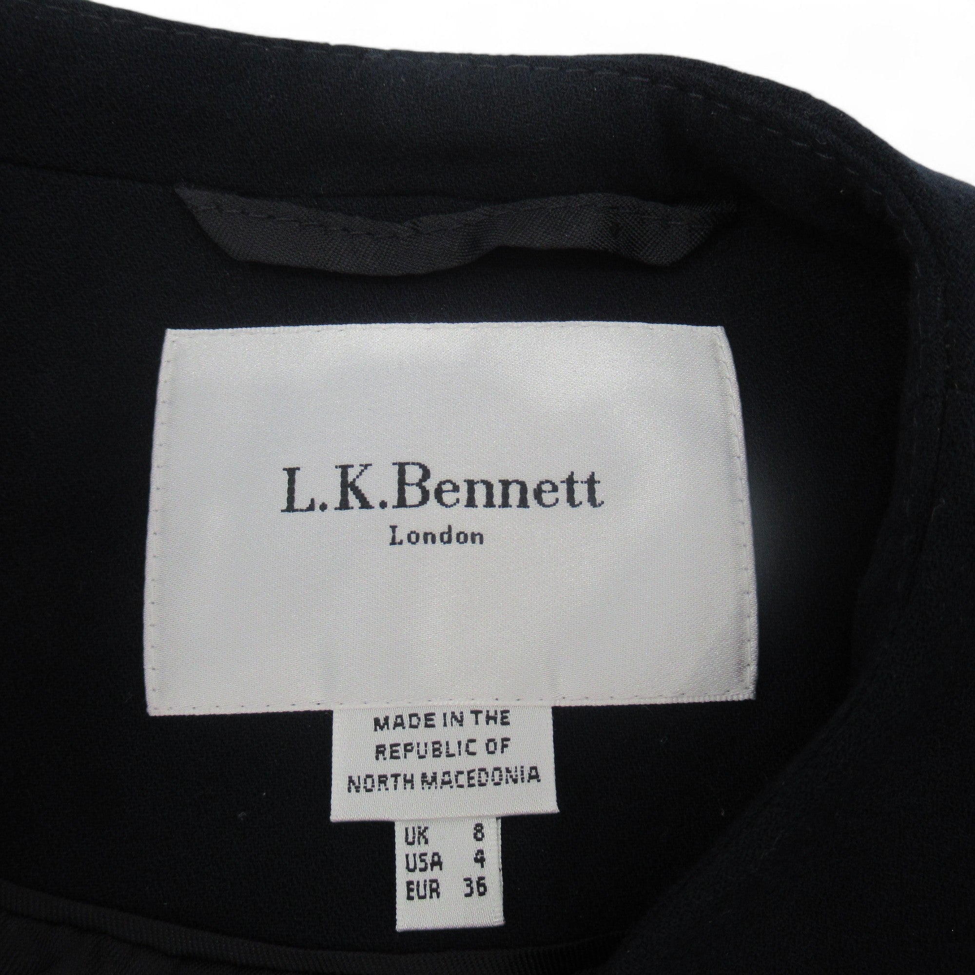 brand label image for L K Bennett Small Navy Blue Suit Jacket Womenswear | Preloved 