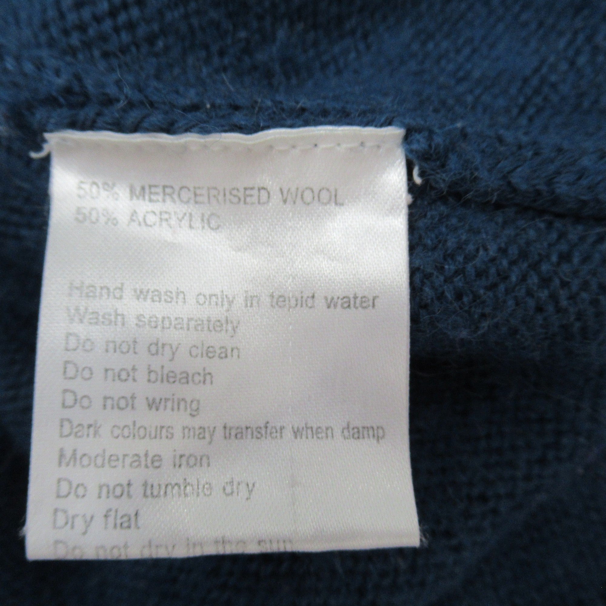 care label image for Lady Laura Ireland Small Blue Vintage Jumper Womenswear | Preloved