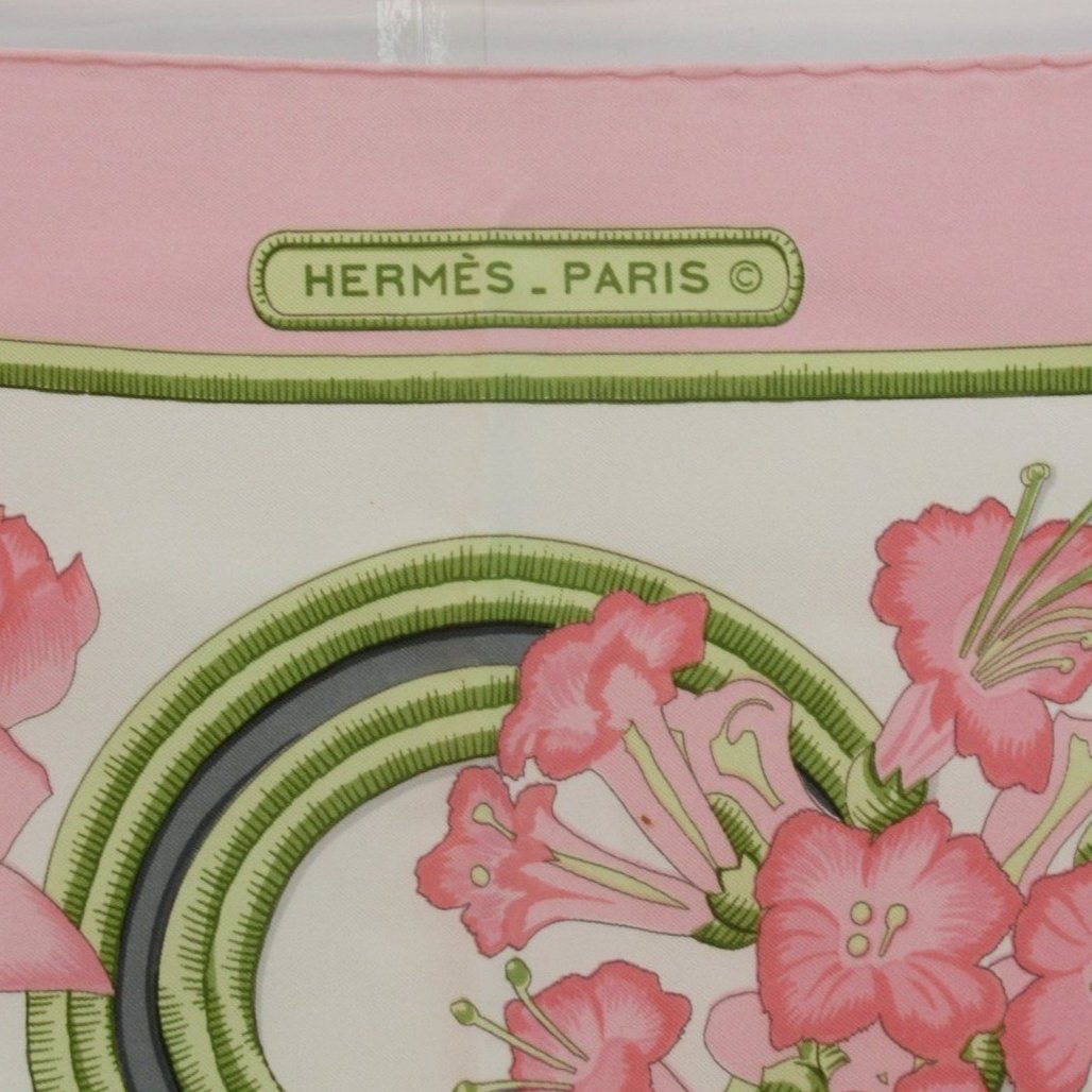 Logo image for Hermes Paris Authentic Silk Scarf Pink Womenswear | Preloved