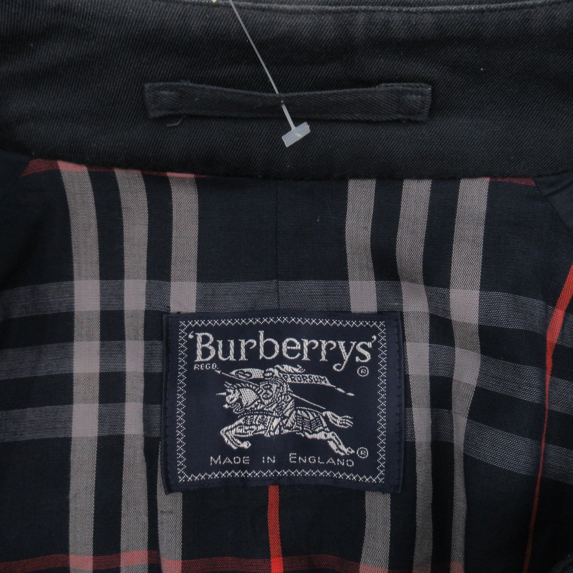 label image for Burberrys London 54 Reg Blue Vintage Trench Coat Menswear | Preloved 