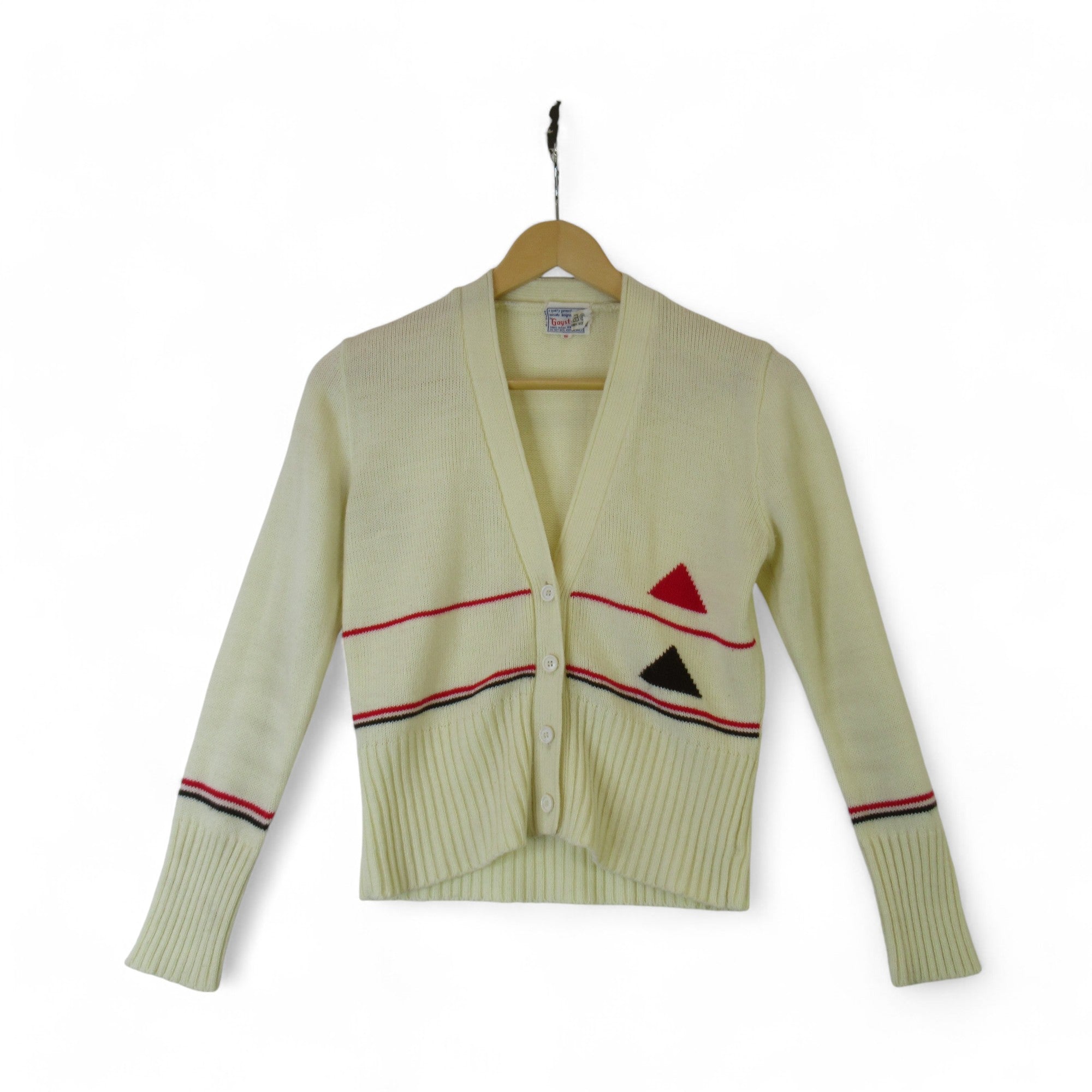 front image for Gaystyle Vintage Small Cream Cardigan Womenswear | Preloved 