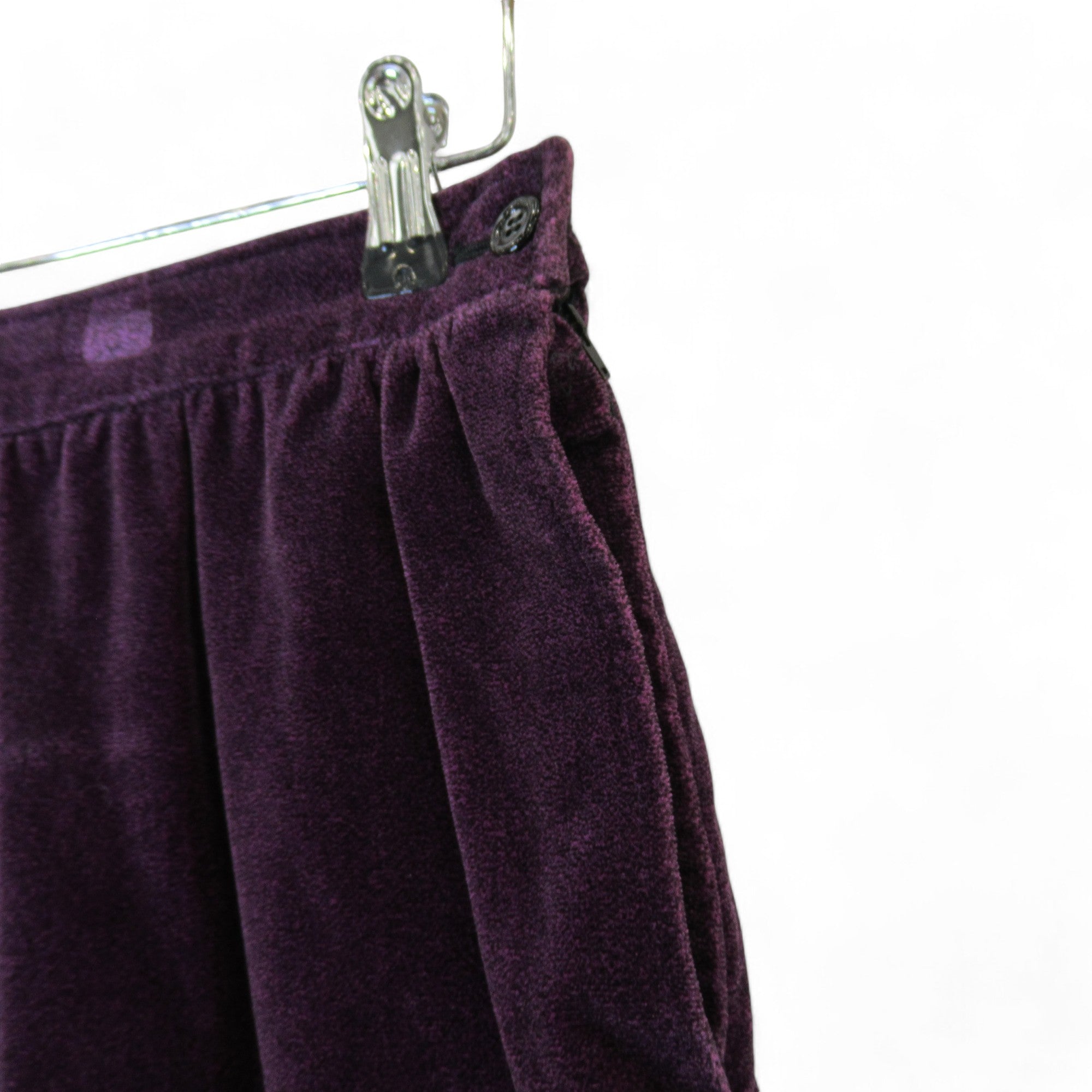 pocket image for Ungarc Parallele Paris UK 10 Purple Velvet Vintage Skirt Womenswear | Preloved 