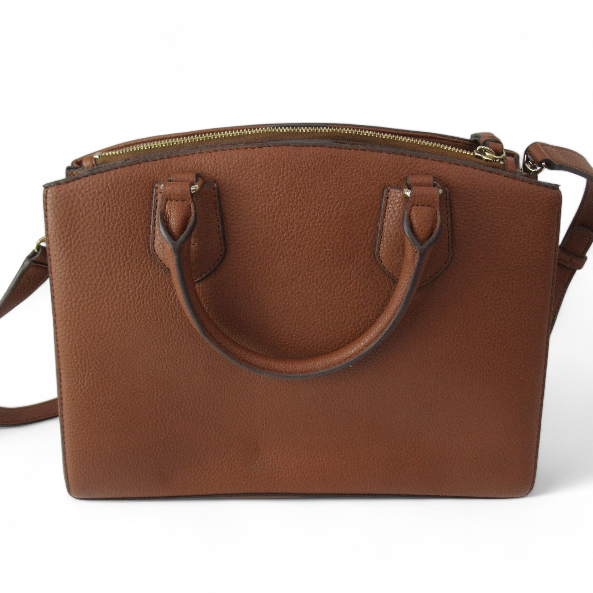 back image for DKNY Brown Handbag Faux Leather Womenswear | Preloved 