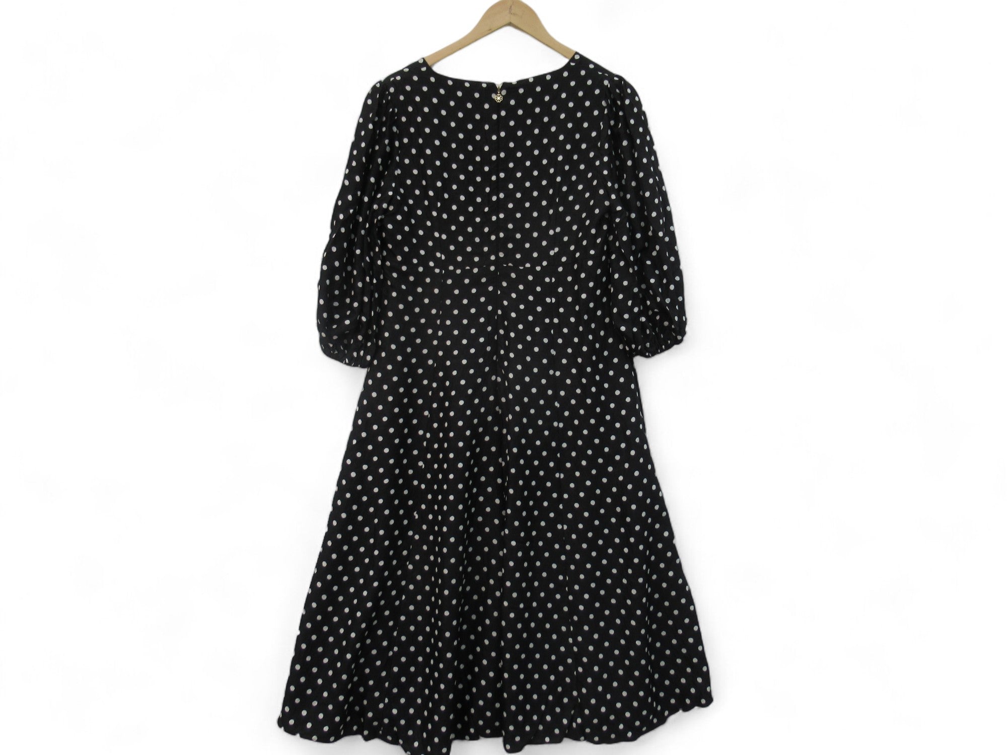 Back image for Kate Spade UK 12 Black White Spotted Dress Womenswear | Preloved