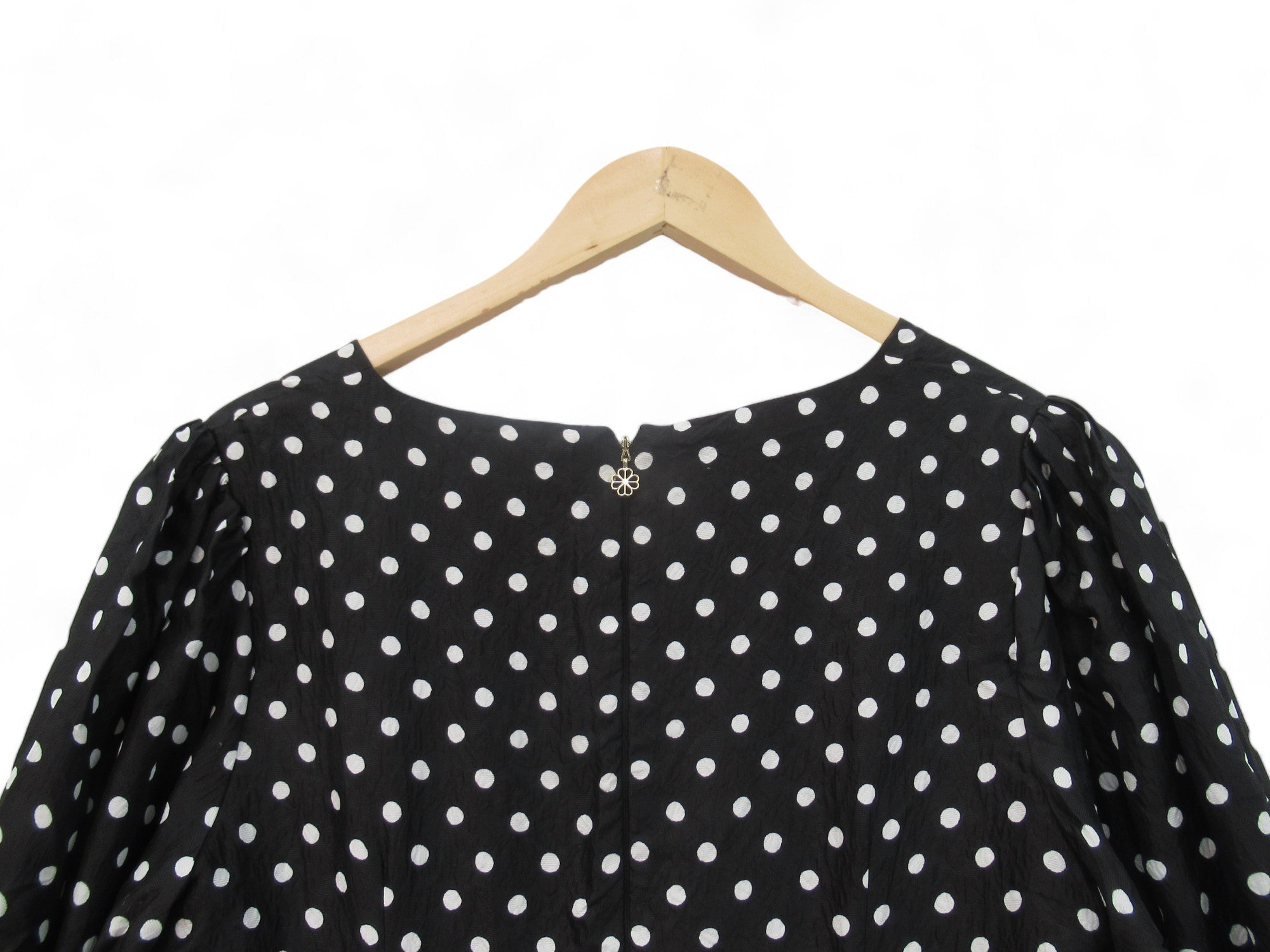 Back image for Kate Spade UK 12 Black White Spotted Dress Womenswear | Preloved