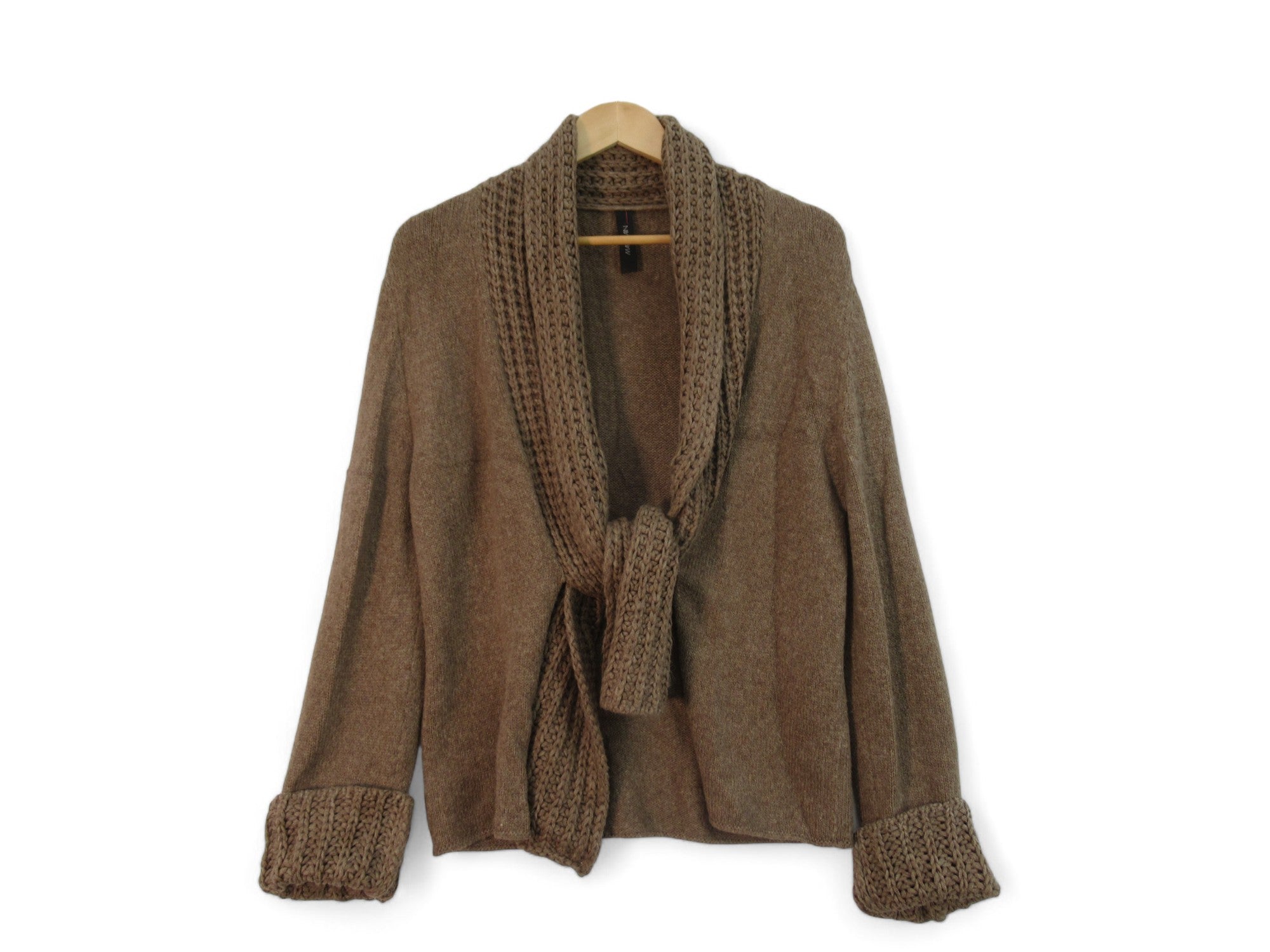 Front image for Marc Cain UK 12 Brown Alpaca Wool Cardigan Womenswear | Preloved