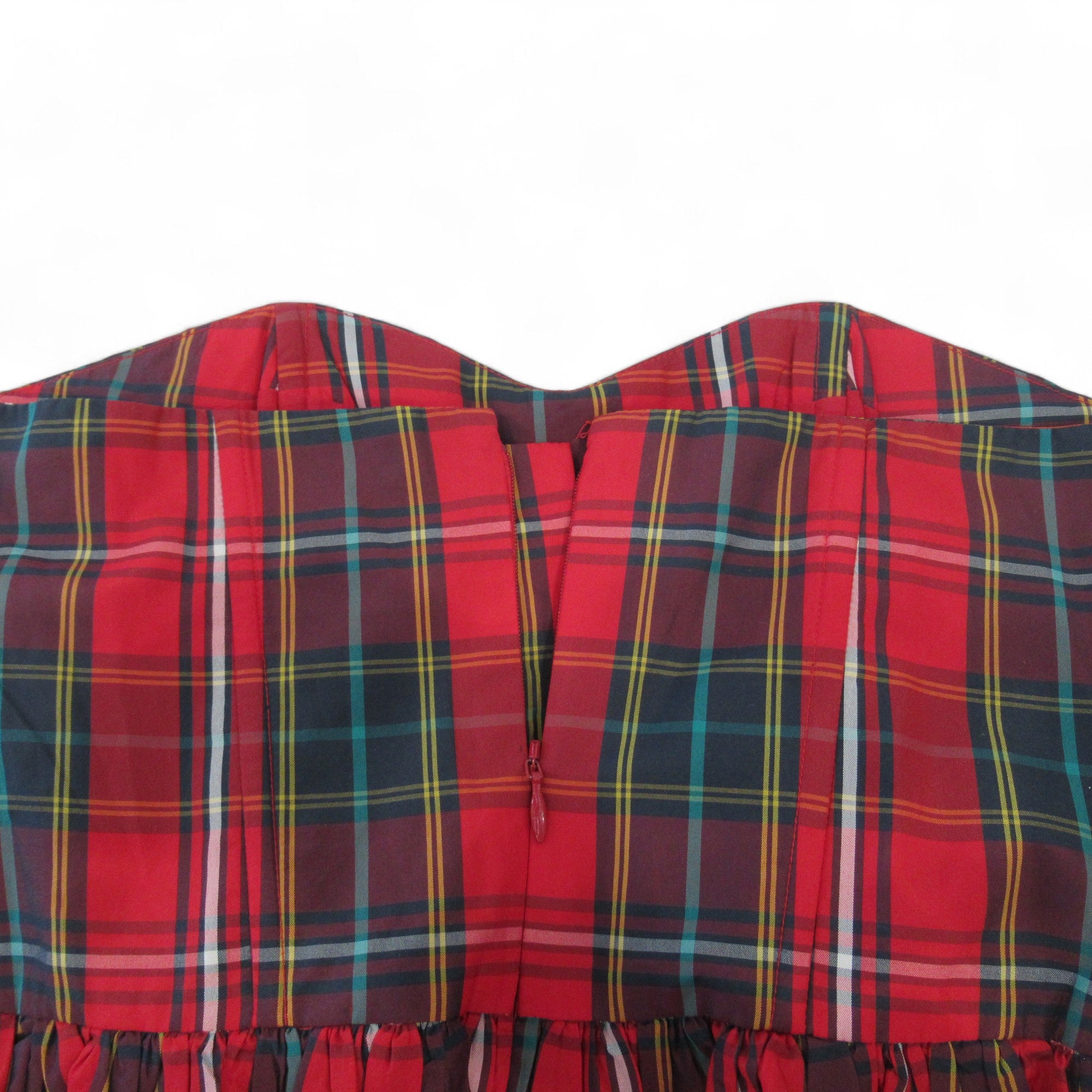 fasten image for Jack Wills UK 8 Tartan Delaney Strapless Dress Womenswear | Preloved