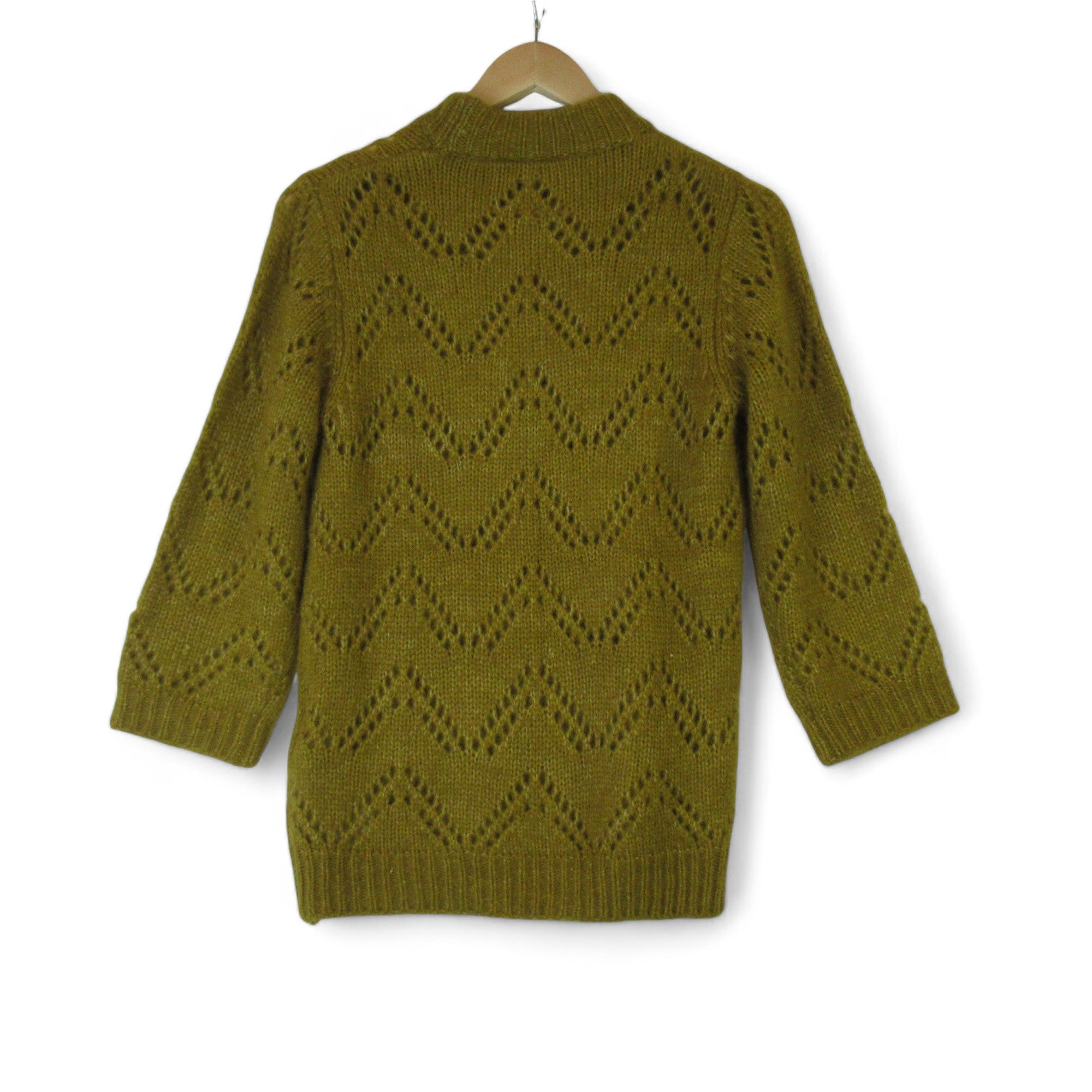 back image for Kaffe Small Mustard Knit Jumper Womenswear | Preloved 