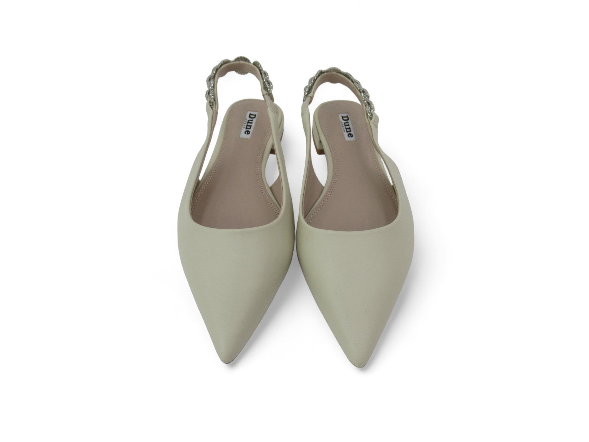 Front image for Dune Sling Back Shoes UK 5 Cream Leather Womenswear | Preloved