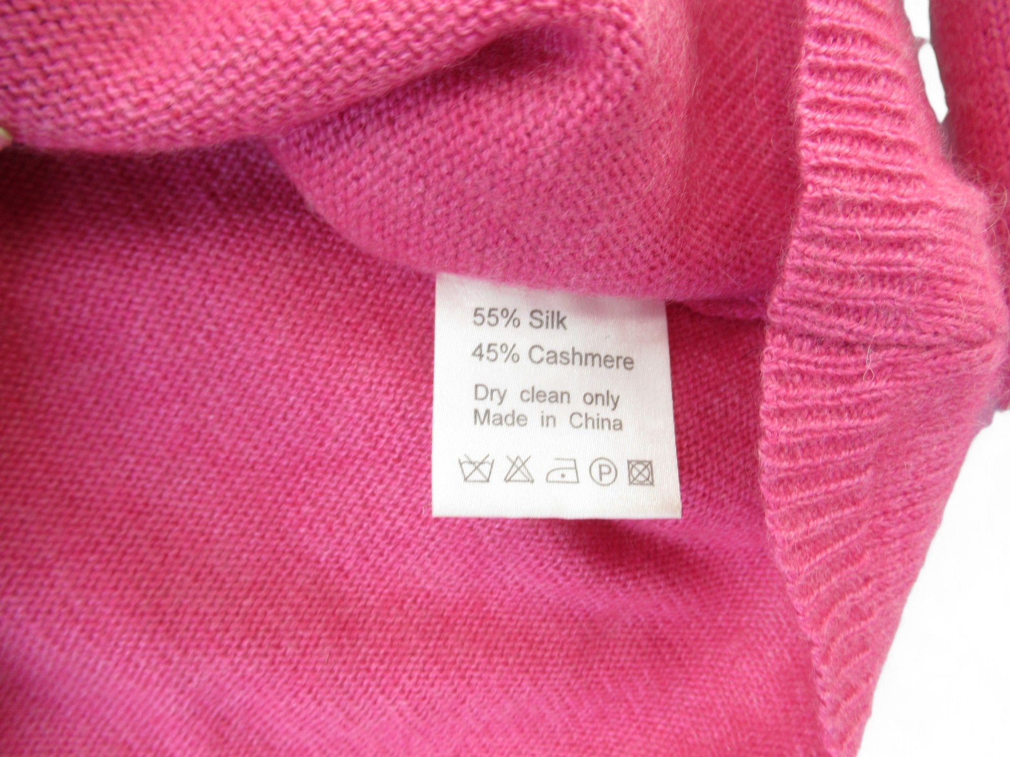 Care label image for Sophia Swire London Small Pink Jumper Womenswear | Preloved 