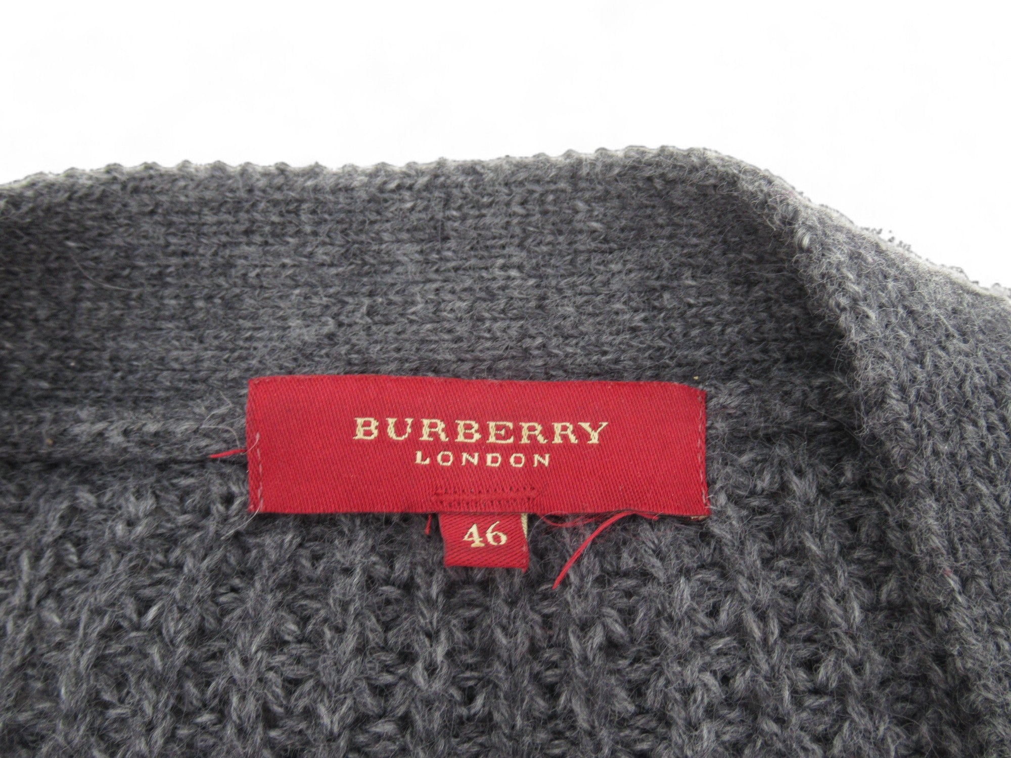 Brand label image for Burberry London Medium Grey Cardigan Womenswear | Preloved 