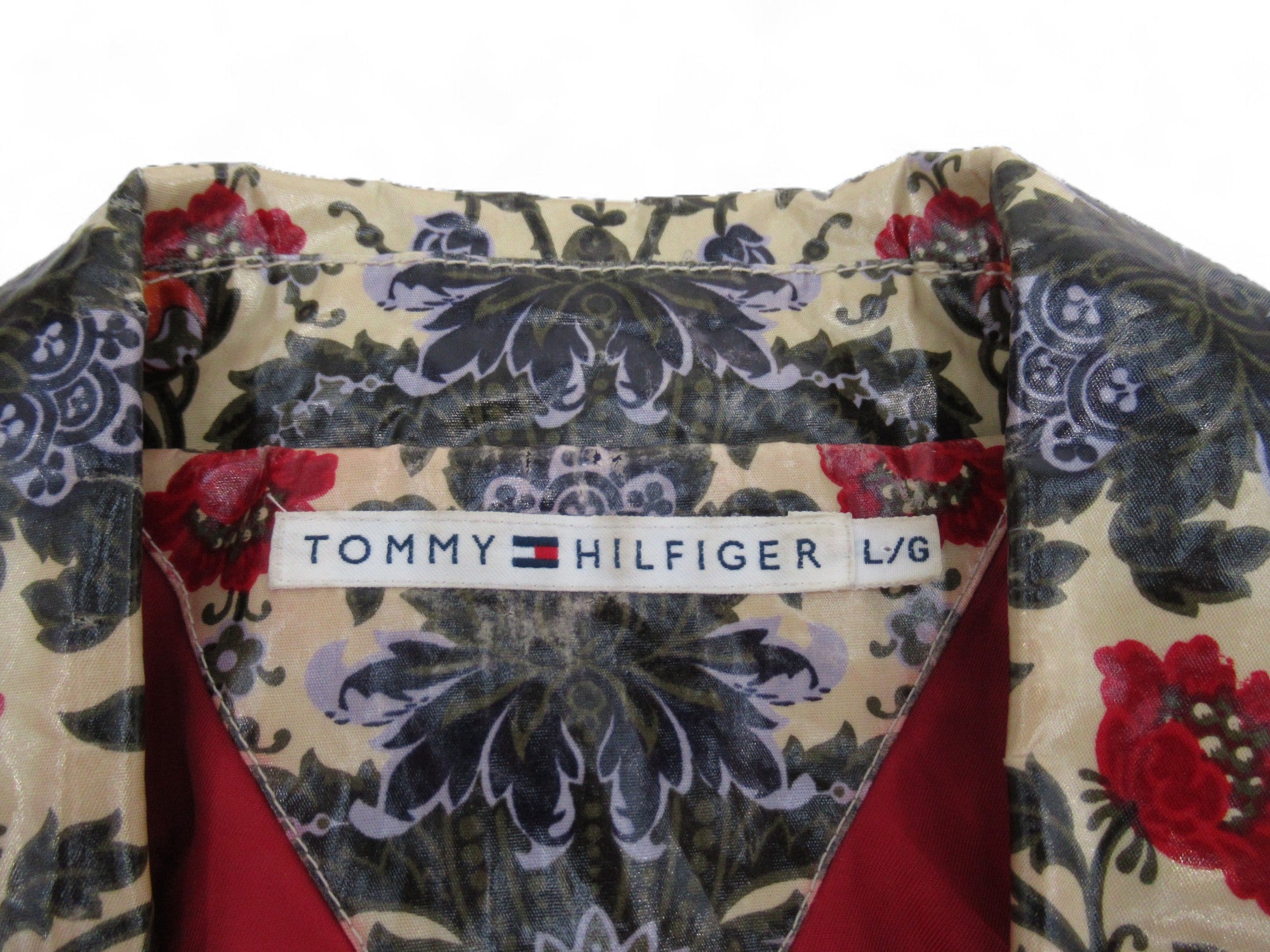 Brand label image for Tommy Hilfiger Large Multicoloured Rain Coat Womenswear | Preloved