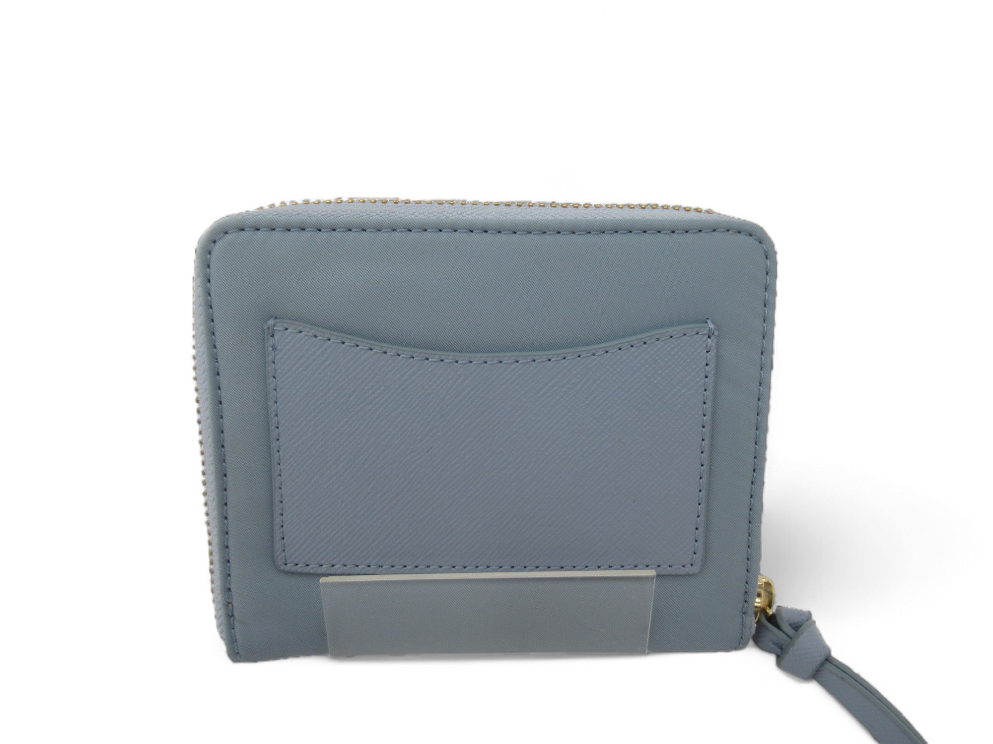 Back image for Kate Spade Zip Around Purse Blue Faux Leather Womenswear | Preloved 