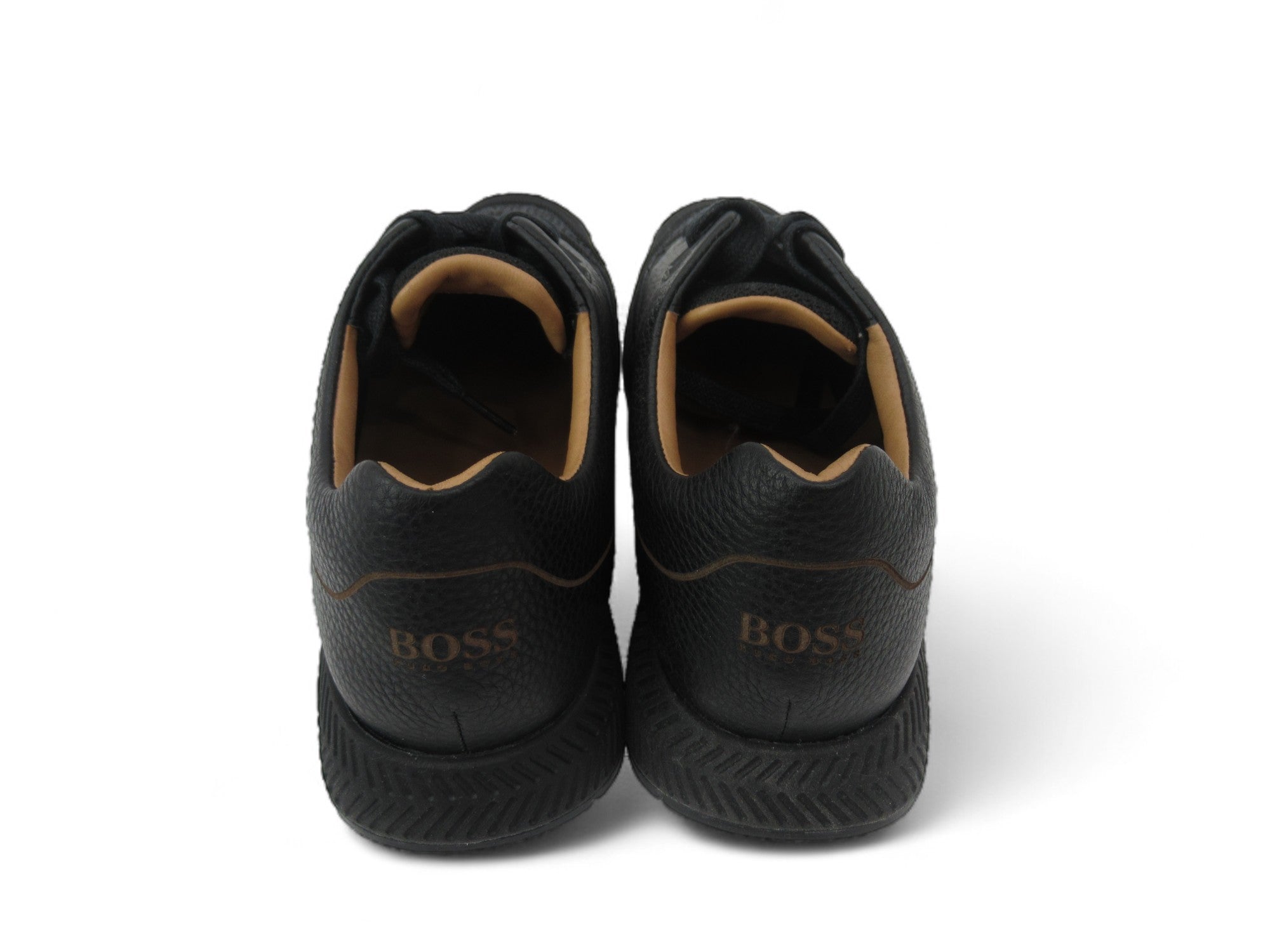 Back image for Hugo Boss UK 6 Black Trainers Leather Womenswear | Preloved 